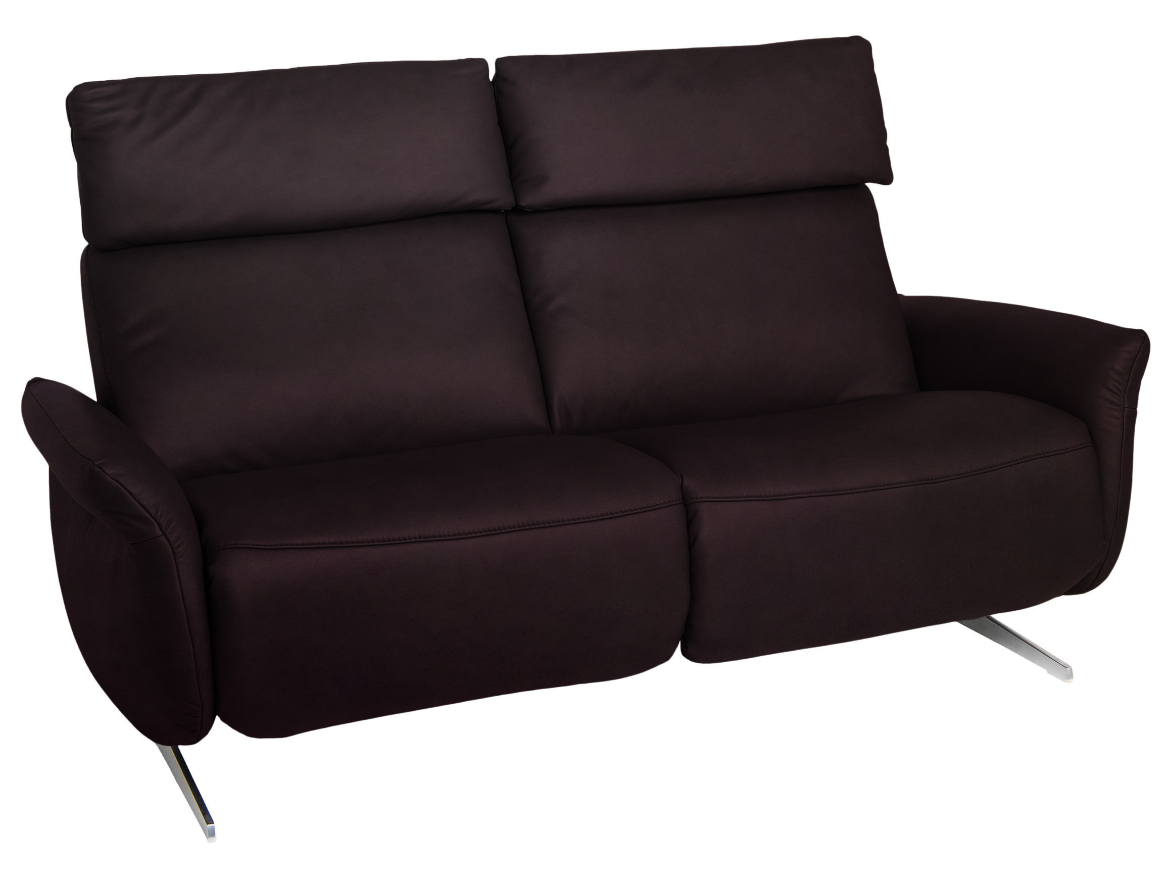 Sofa Laura Basic Himolla / Farbe: Pflaume / Material: Stoff Basic
