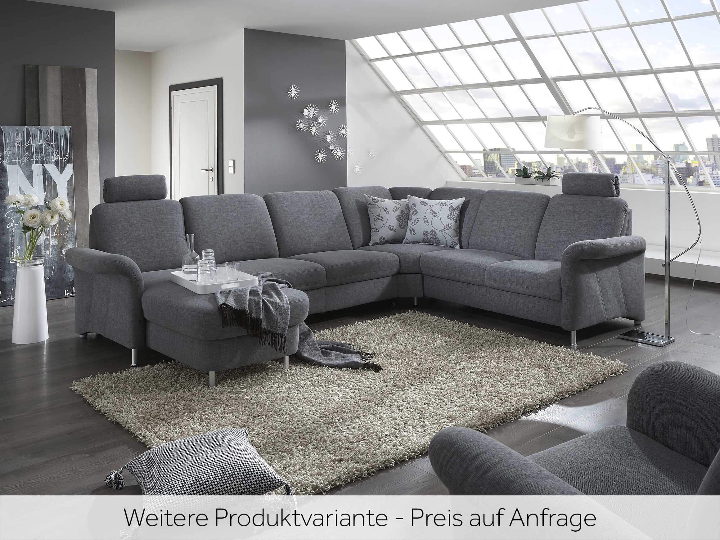 Ecksofa Joker Polipol / Farbe: Grau / Bezugsmaterial: Stoff