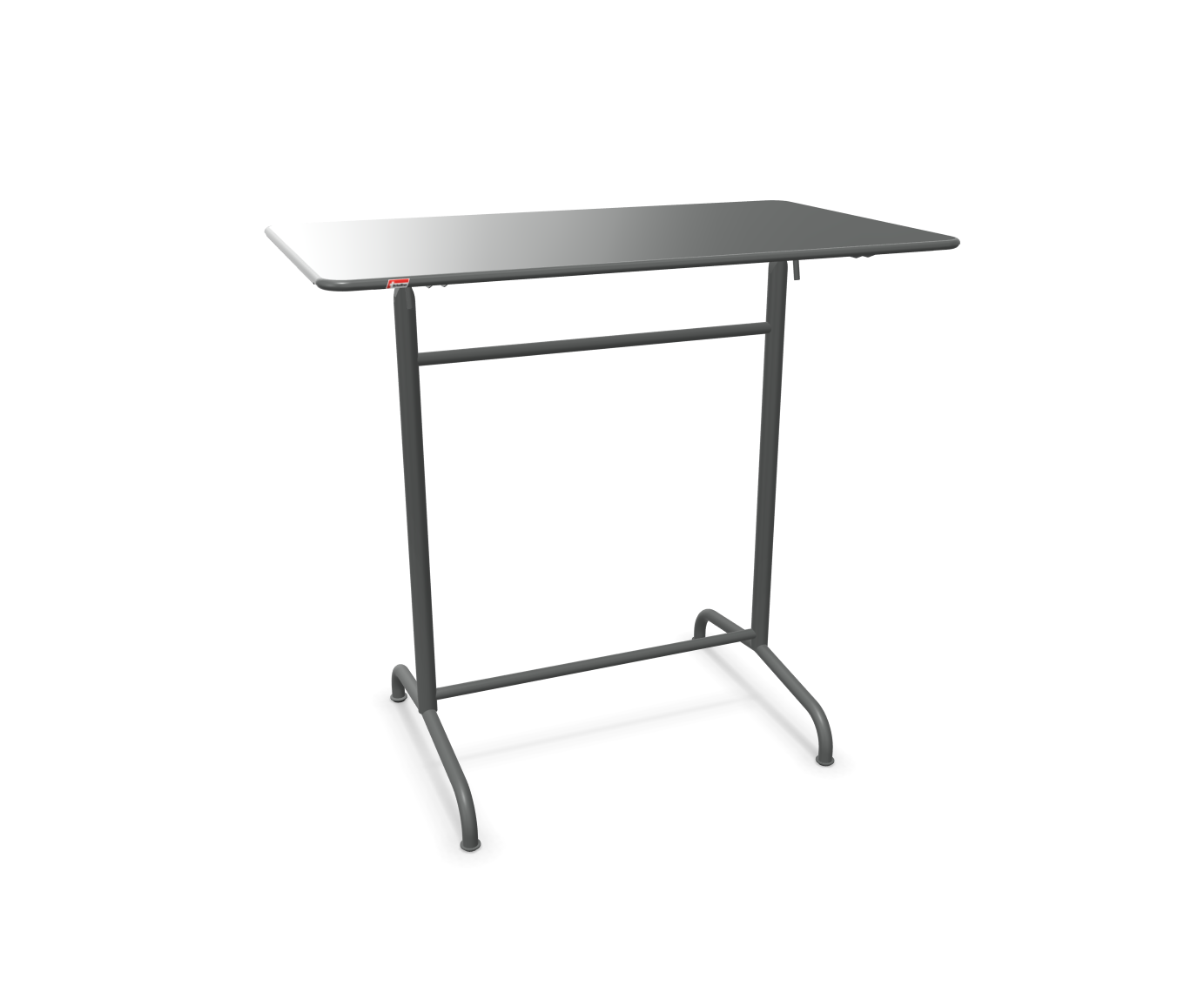 Metall-Stehtisch Rigi von Schaffner / Farbe: Graphit / Grösse: 120 x 70 cm