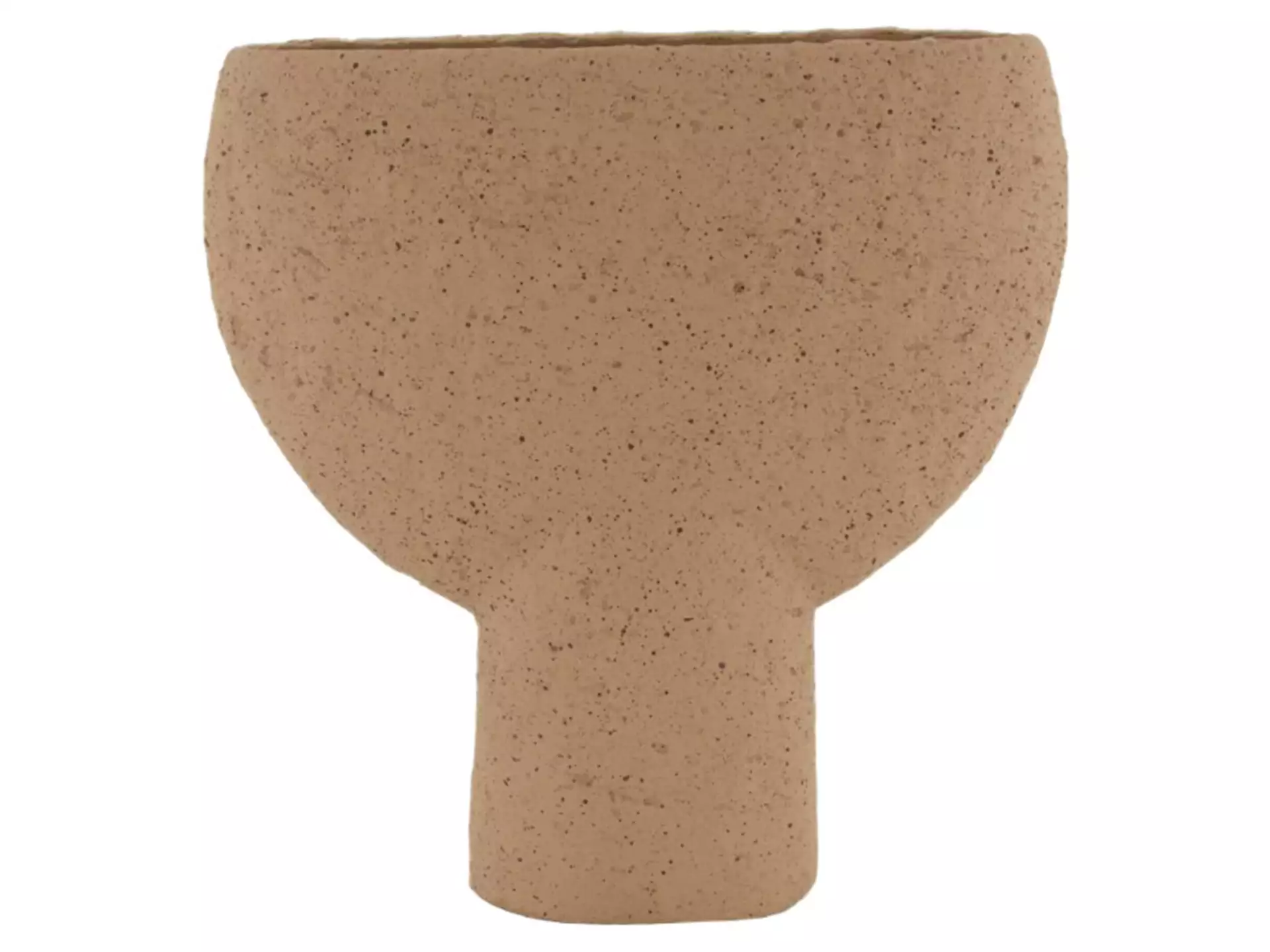 Vase Zement, Pokal D'braun H: 25 cm Dijk