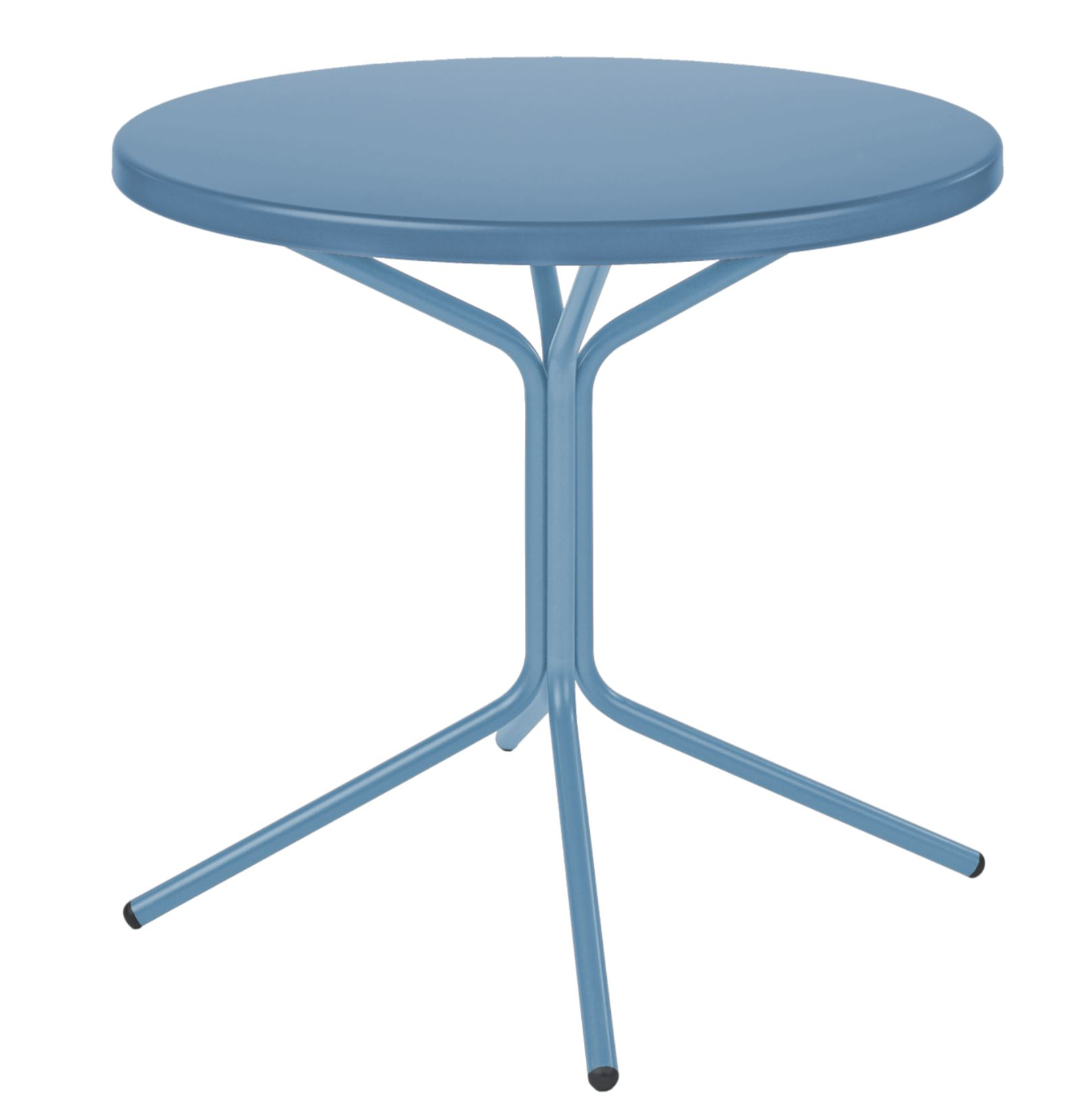 Metall-Bistrotisch Pix Rund von Schaffner / Farbe: Pastellblau / DxH: 60 x 72 cm