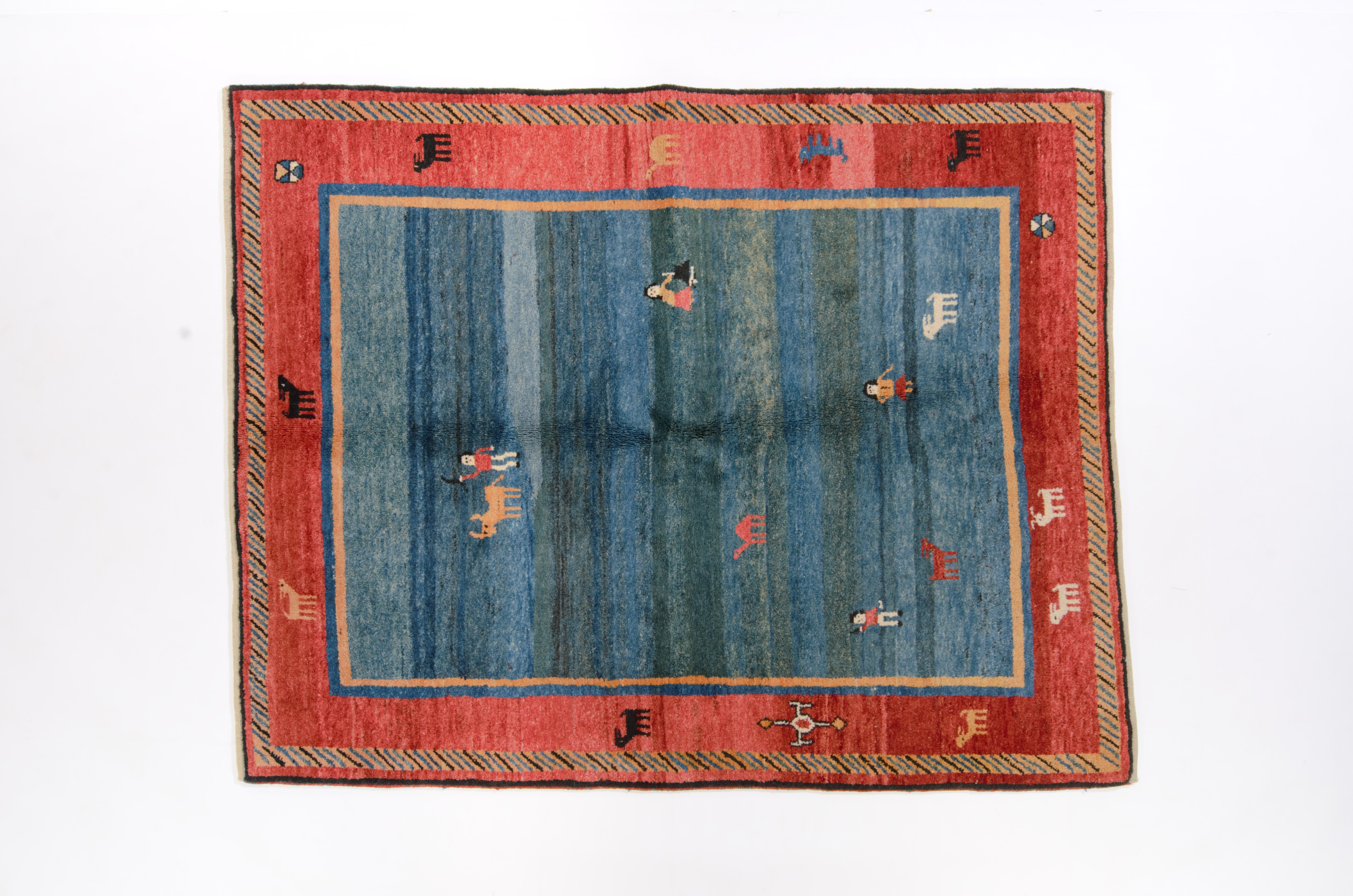 Klassischer Teppich Persien Gabbeh Negra / Farbe: Creme