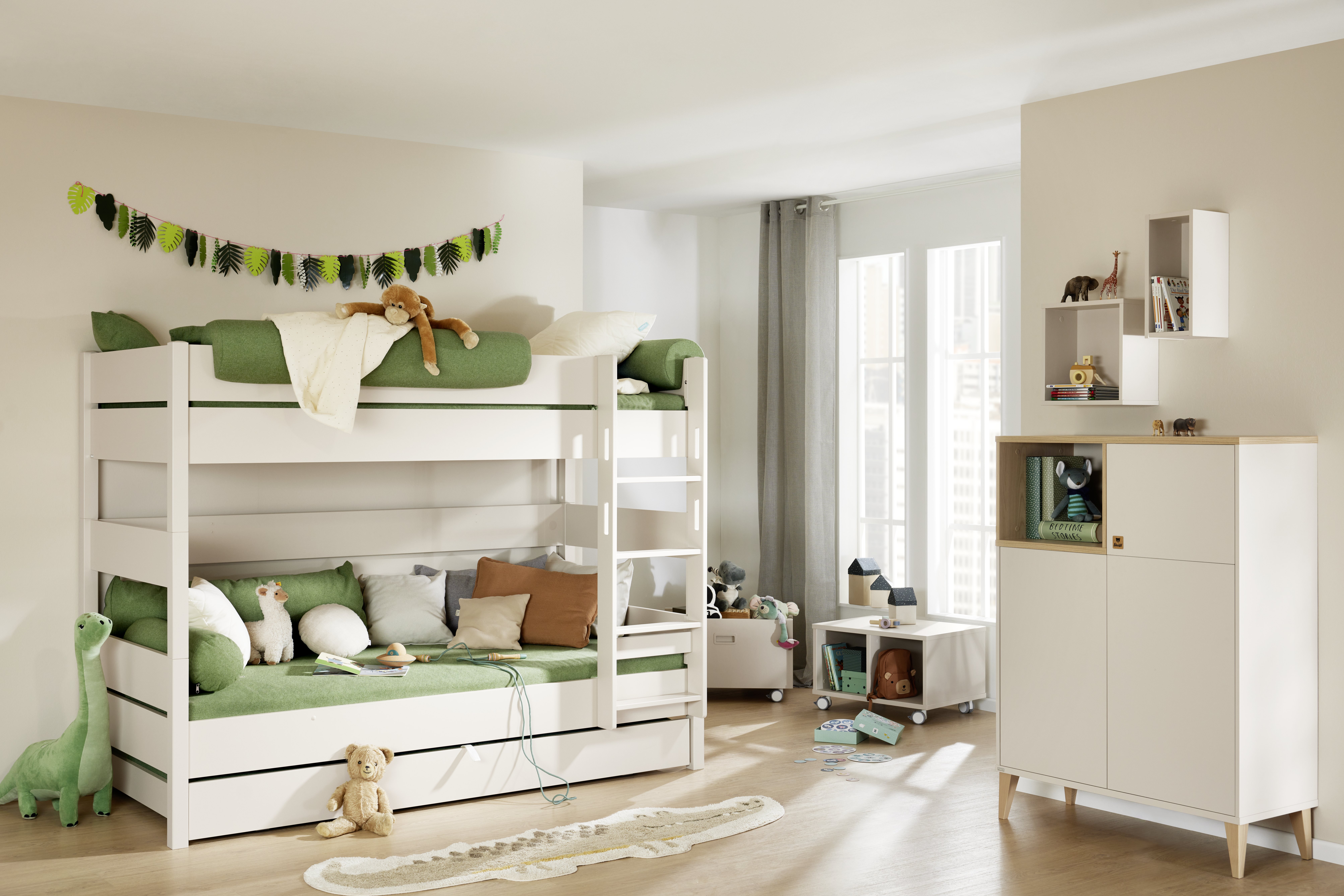 Rollbox Kojenbett Tiago Paidi / Farbe: Kreideweiss