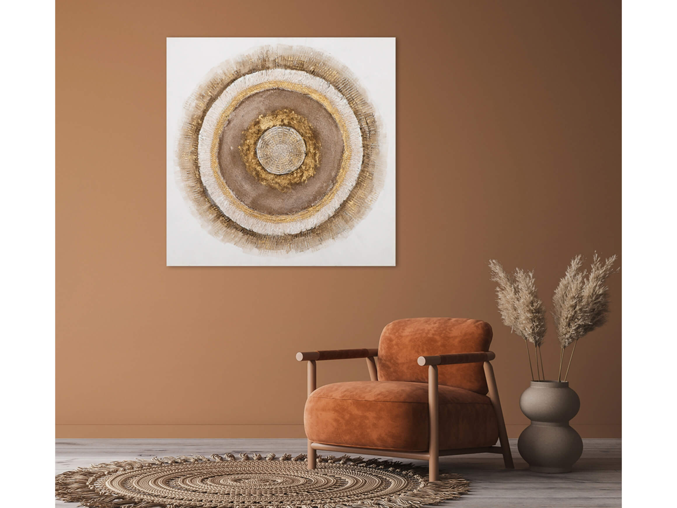 Bild Mandala Natur image LAND / Grösse: 100 x 100 cm