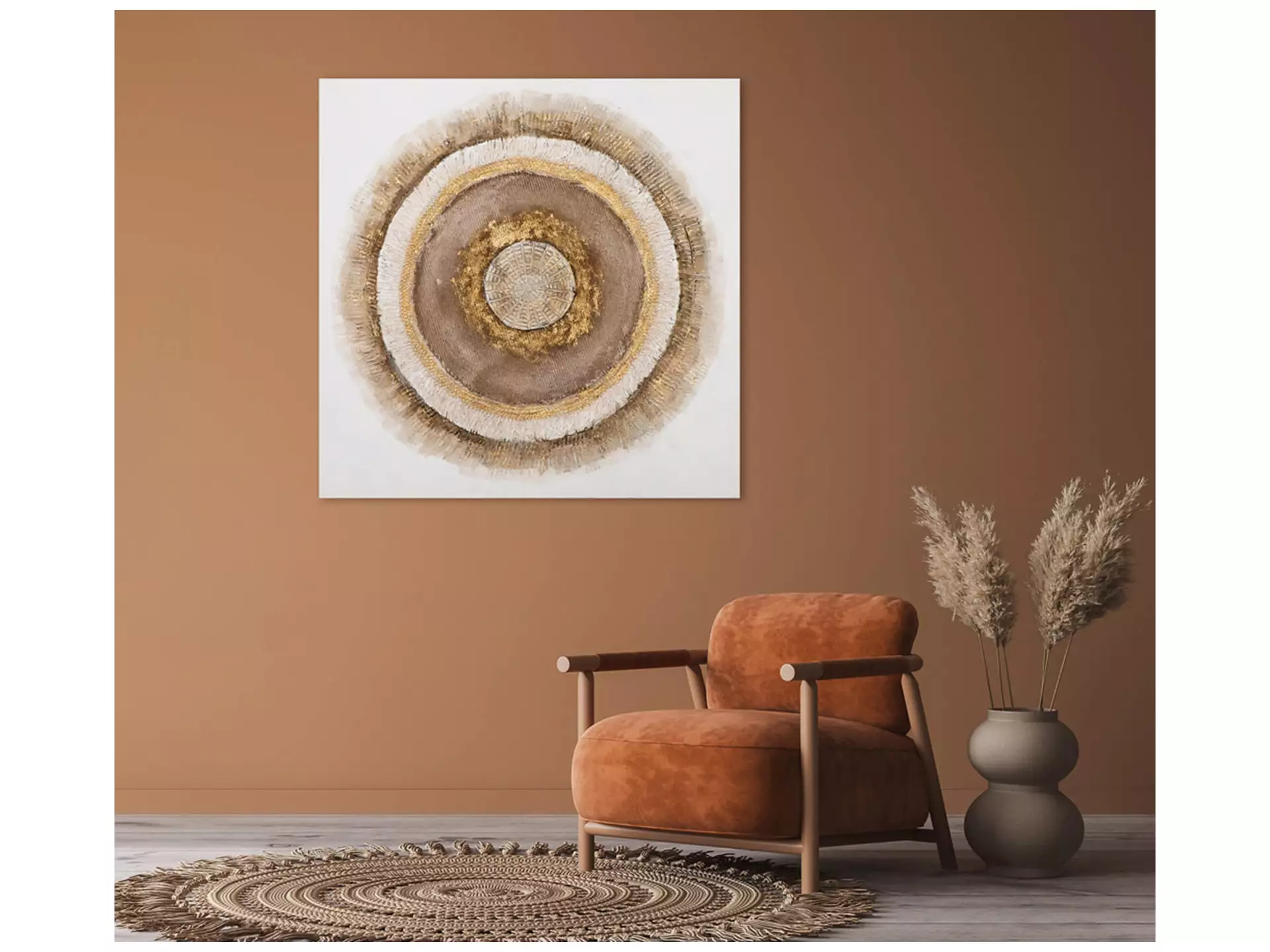 Bild Mandala Natur image LAND / Grösse: 100 x 100 cm