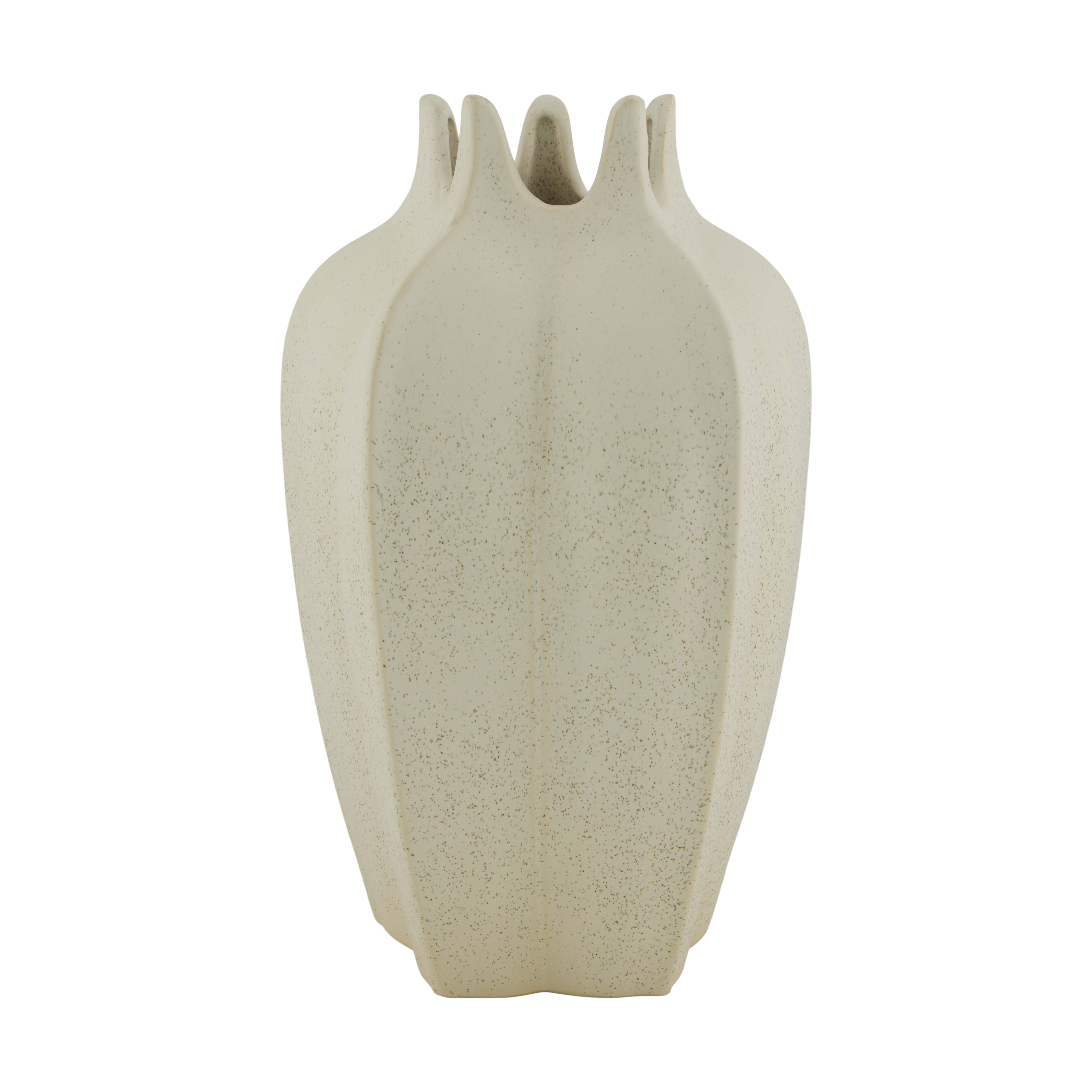 Decofinder Vase Keramik, Weiss H: 30 cm  | Schubiger Möbel