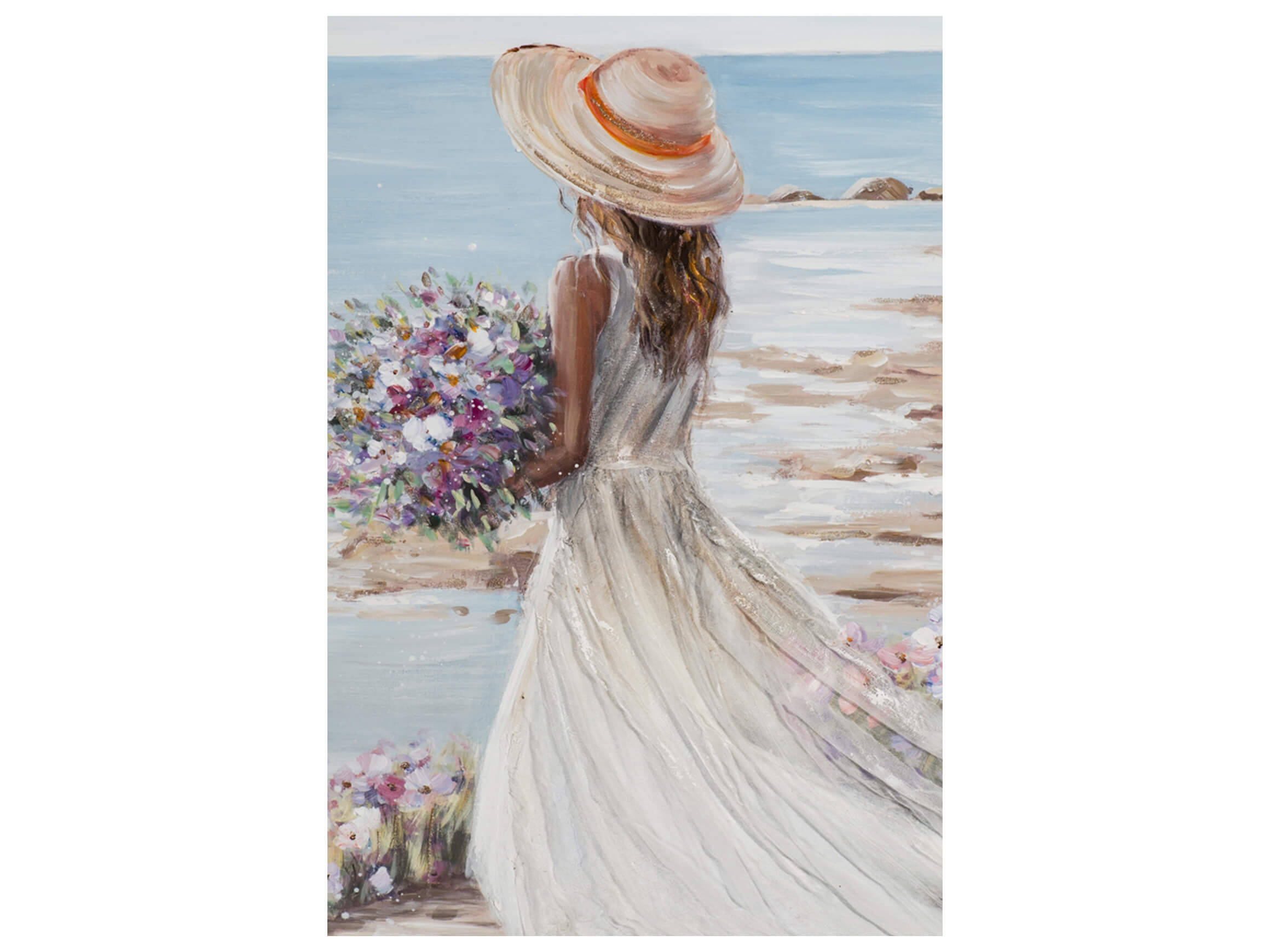 Bild Frau am Strand im Weissem Kleid 2 image LAND