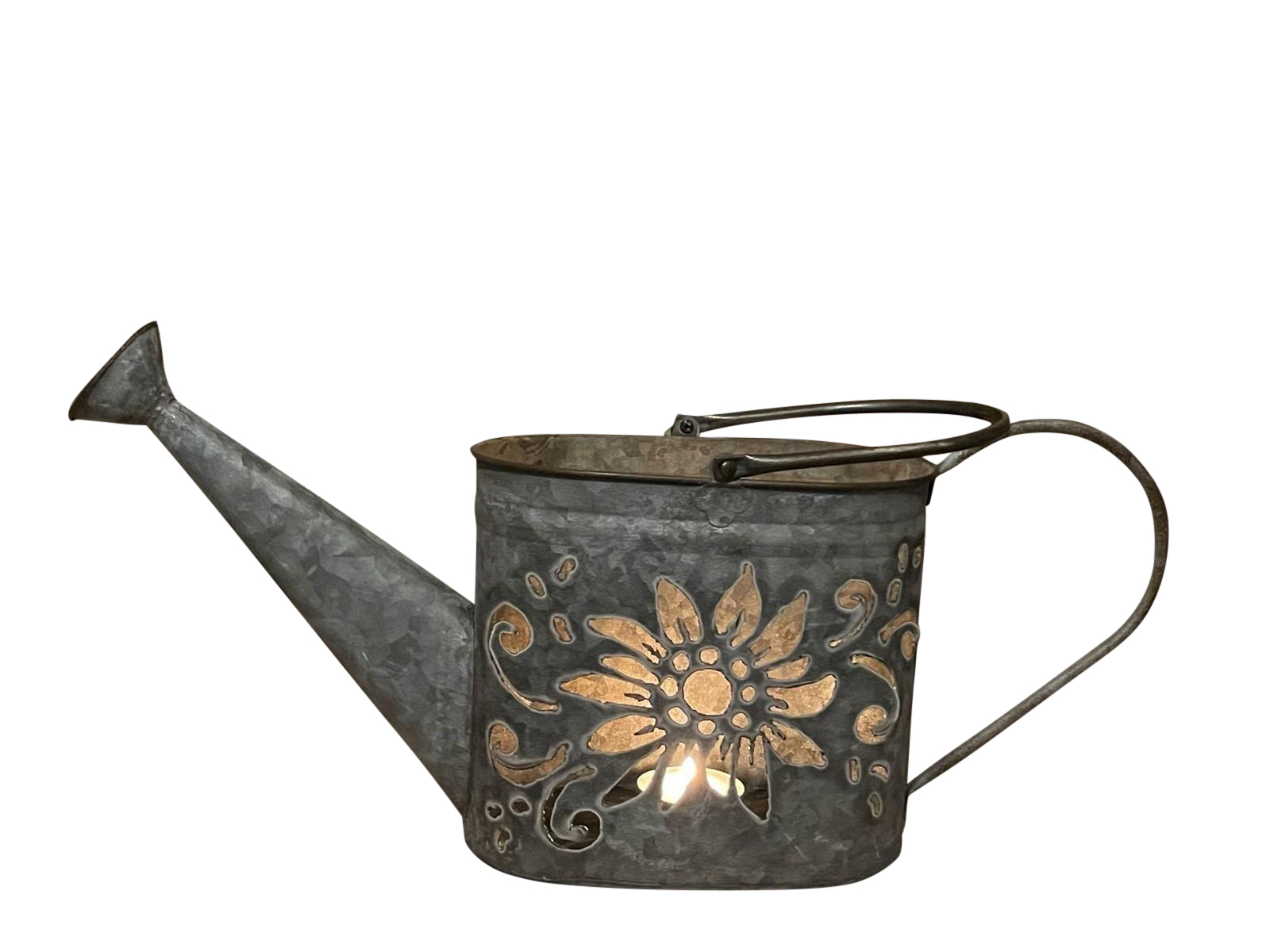 Windlicht Giesskanne Alpenglück m, Metall Decofinder