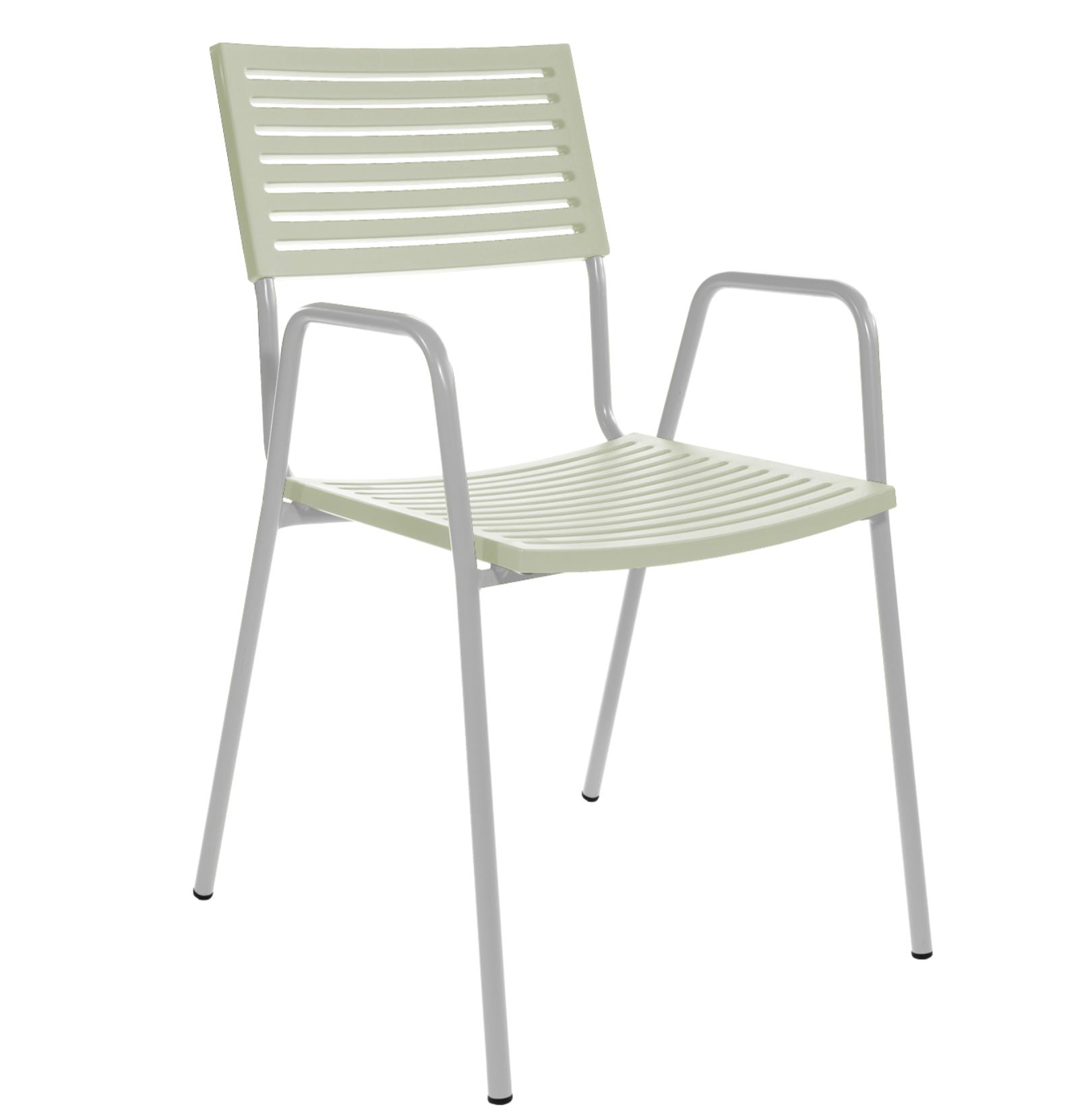 Gartenstuhl Lamello mit Armlehne Schaffner / Farbe: Pastellgrün