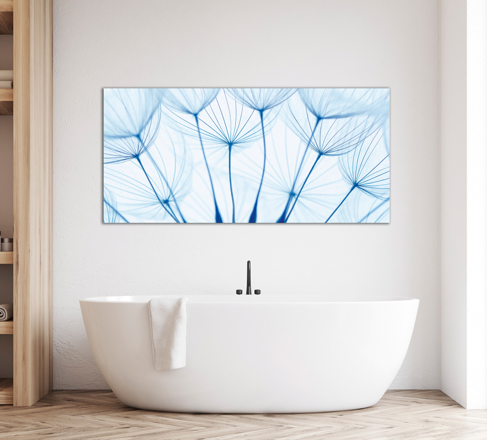 Alubild-Pusteblumen in Blau-image LAND