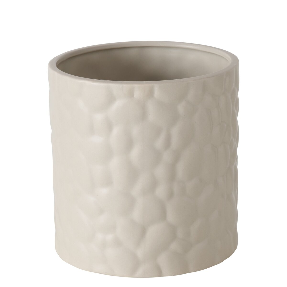 Gefäss Übertopf, Steingut, Beige von Roomio