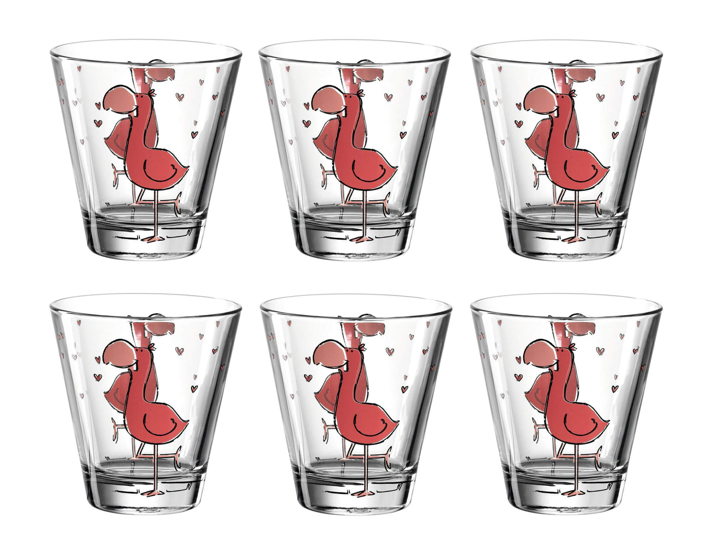 Alltron Trinkglas Für Kinder Bambini Flamingo 215 ml, 6 Stück  | Schubiger Möbel