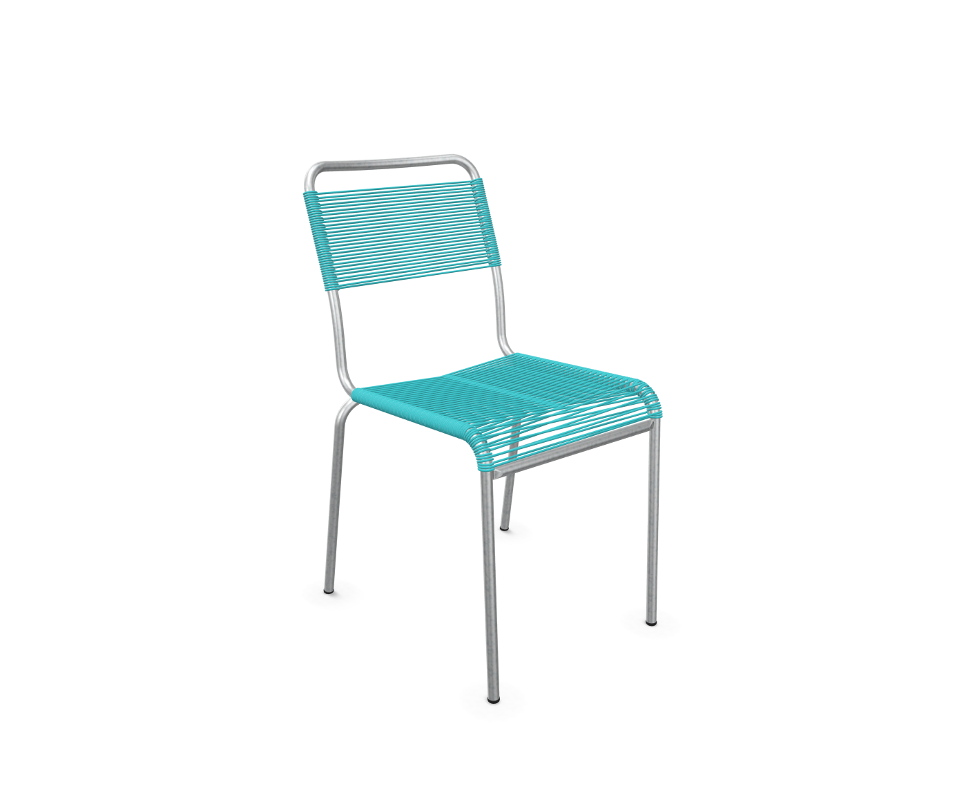 Spaghetti-Stuhl Rigi Feuerverzinkt von Schaffner / Farbe: Türkis / Grösse: 49 x 61 cm
