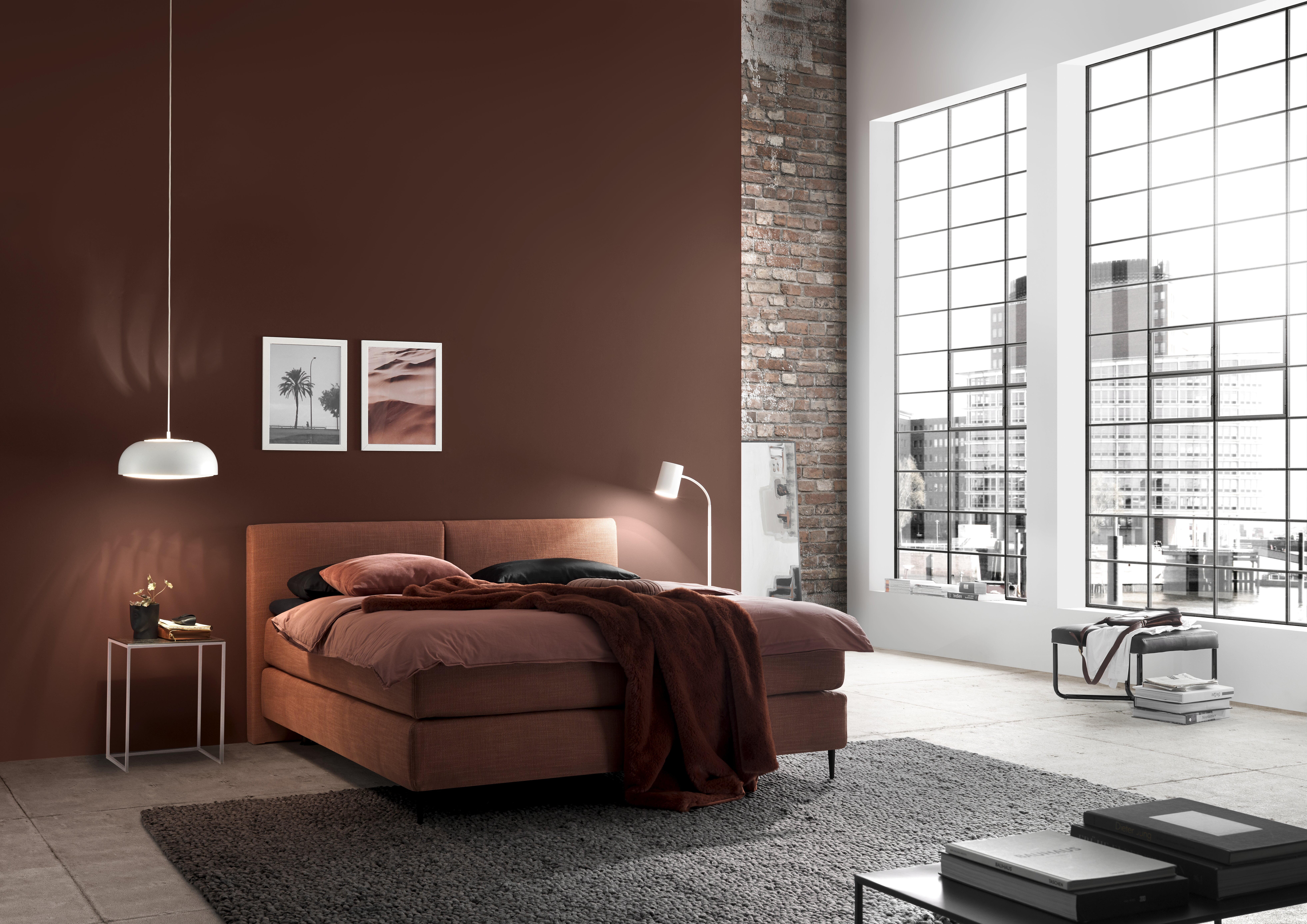 Boxspringbett Fremont Creme Beige Femira