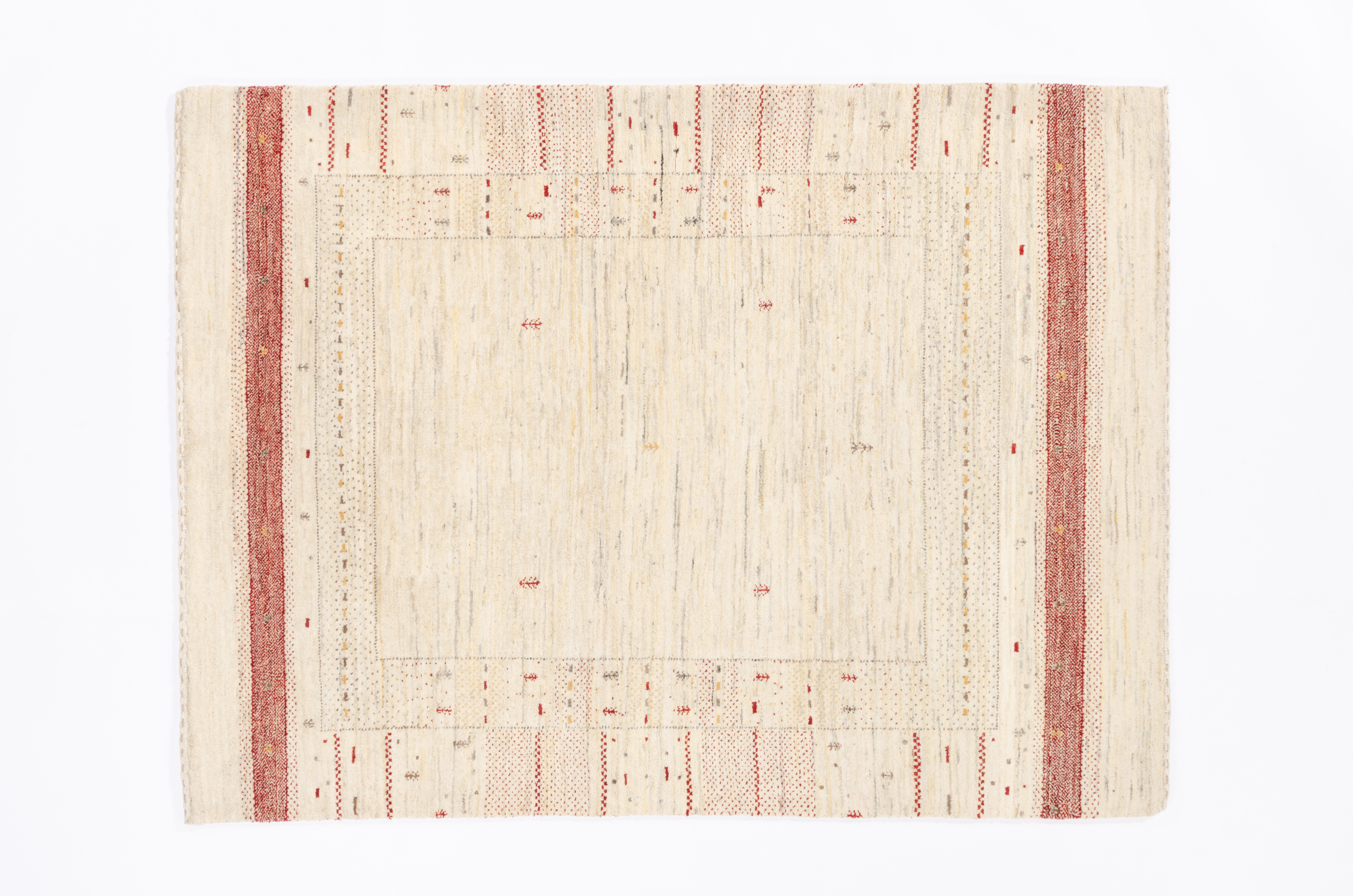 Nomadenteppich Loribaft Negra/ Farbe: Hellgrau / Masse (BxT) :111x149 cm