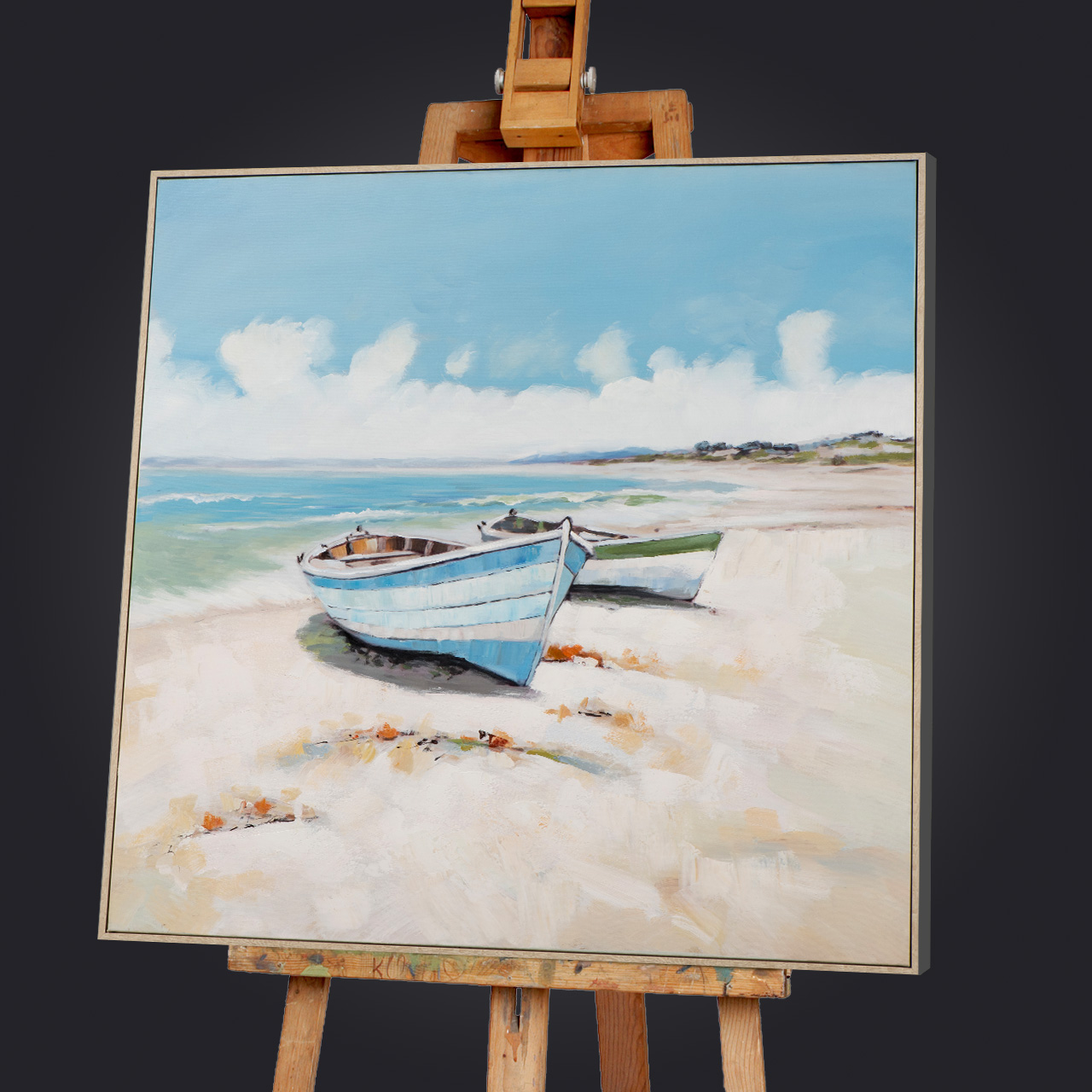 Gemälde Boote am Strand image LAND