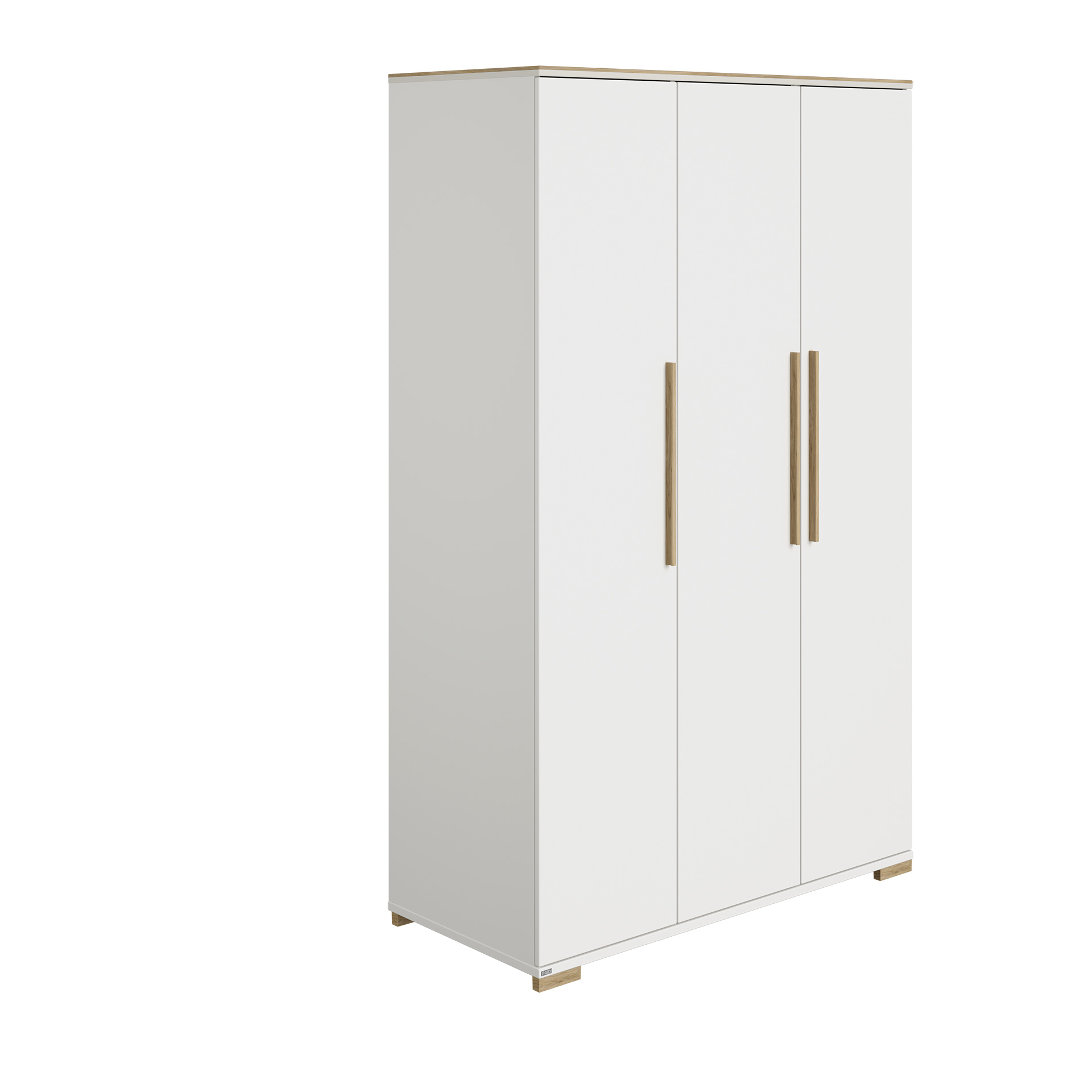 Kleiderschrank Enie 3T von Paidi / Farbe: Weiss / Grösse: 124 x 56 cm