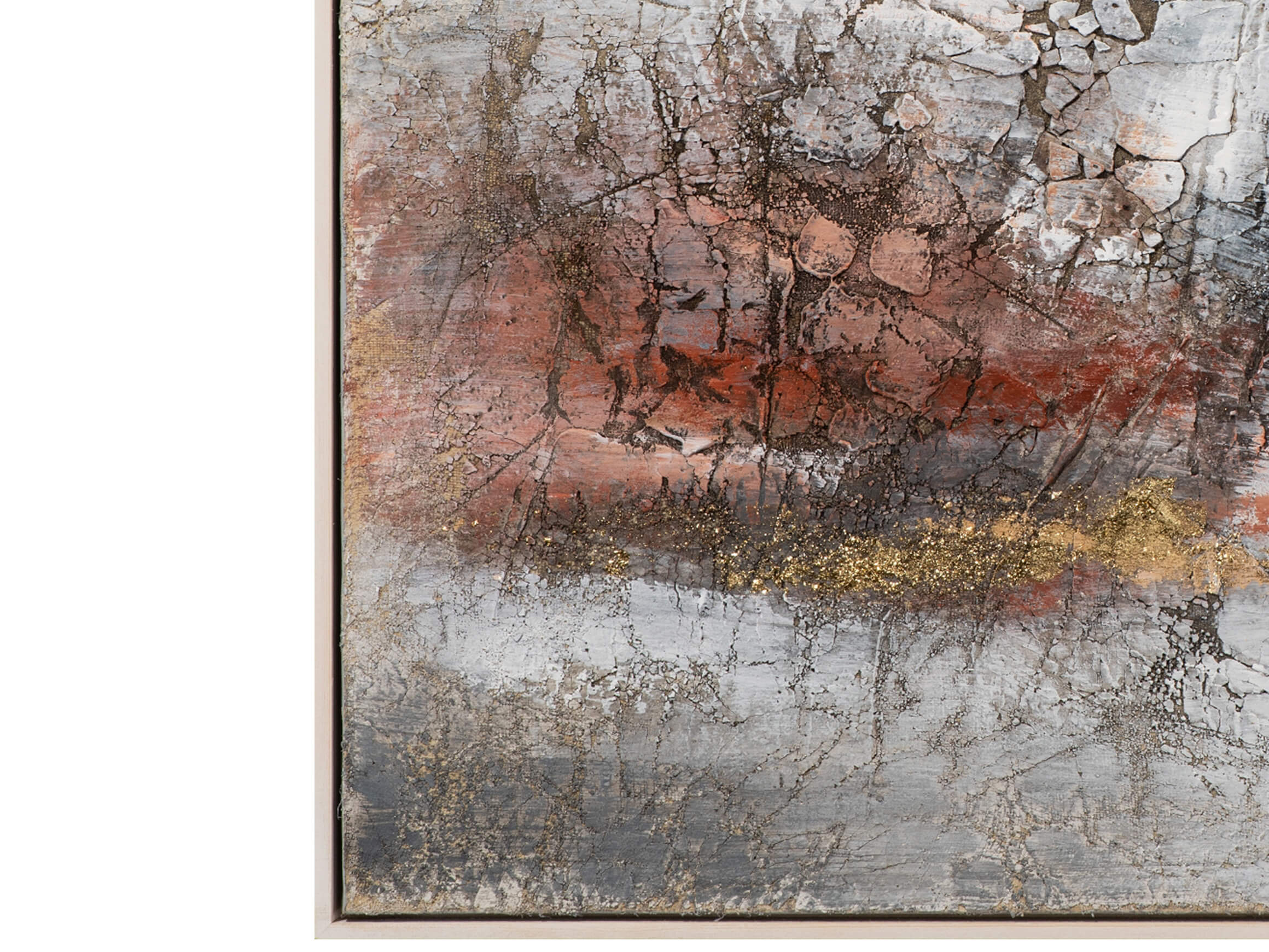 Bild Abstrakt mit Gold, Rosa und Blau image LAND