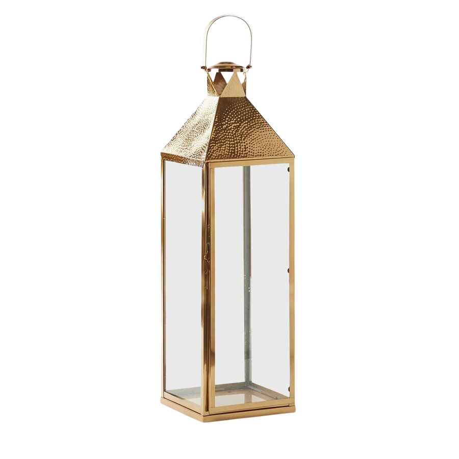 Edg Laterne Metall Gold H: 107 cm  | Schubiger Möbel