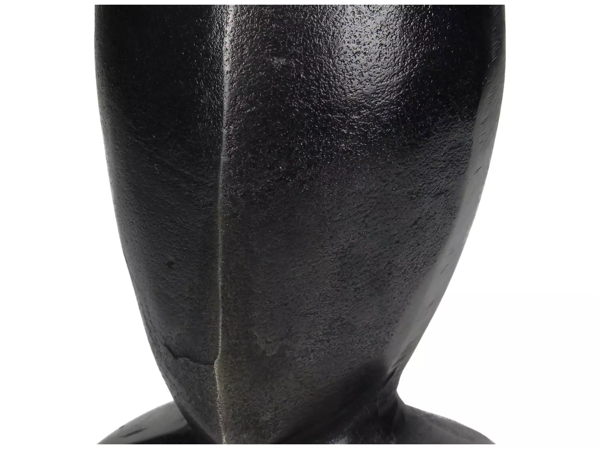 Skulptur Kopf Aluminium Schwarz H: 22 cm Kersten