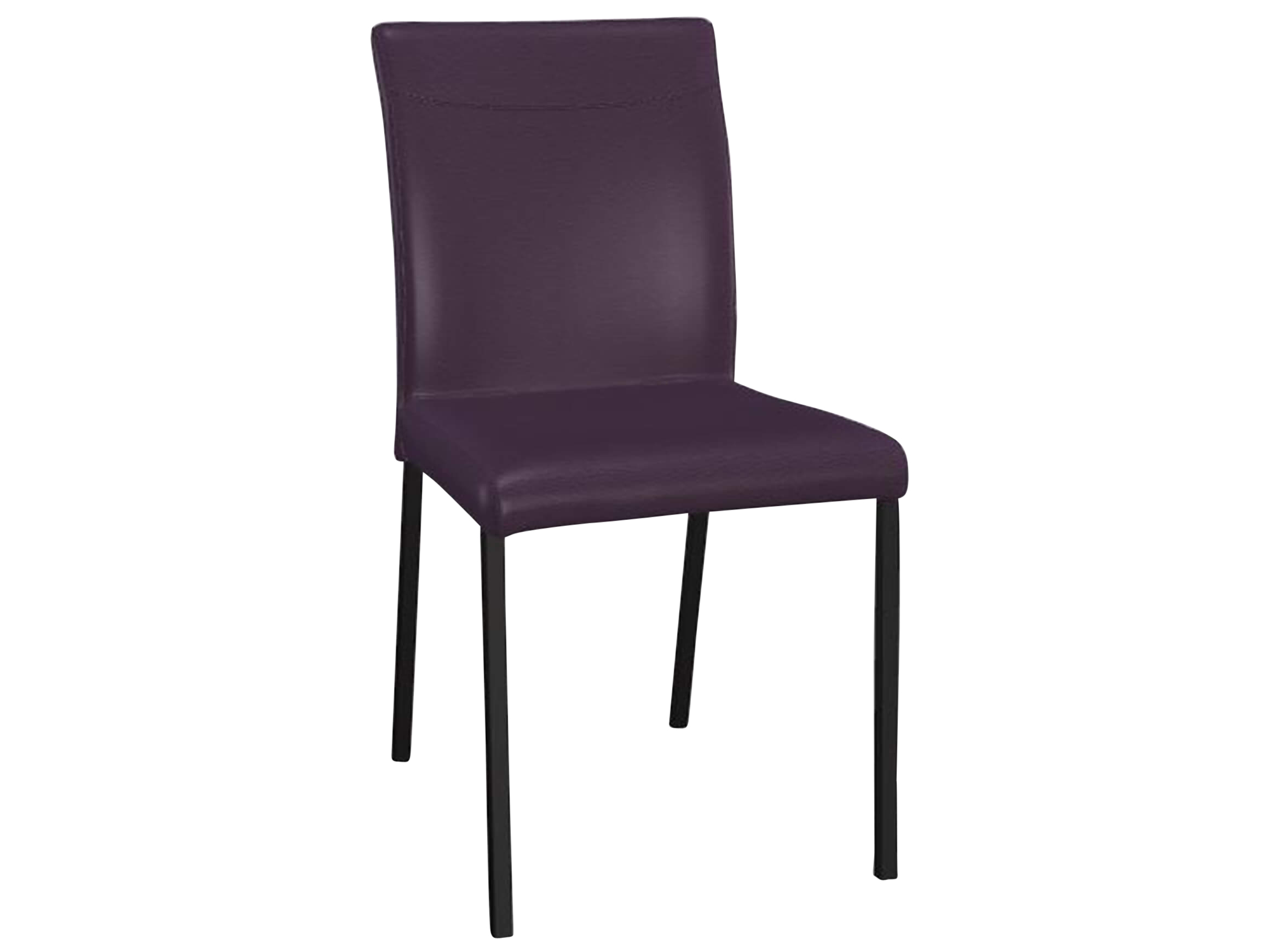 Stuhl Leicht Premium Trendstühle / Farbe: Aubergine / Material: Leder