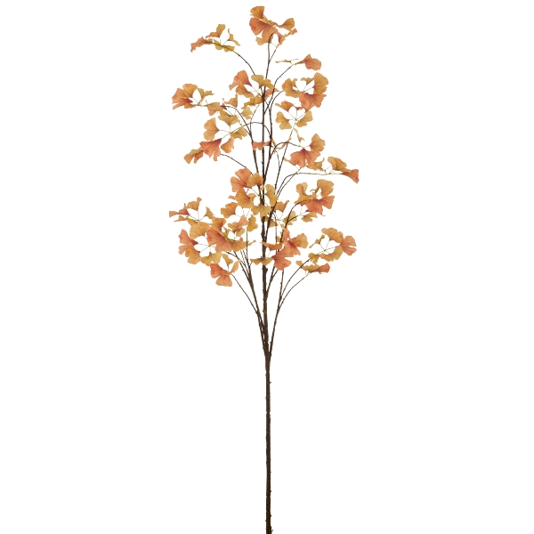 Kunstblumen Gingkozweig, Orange Gasper