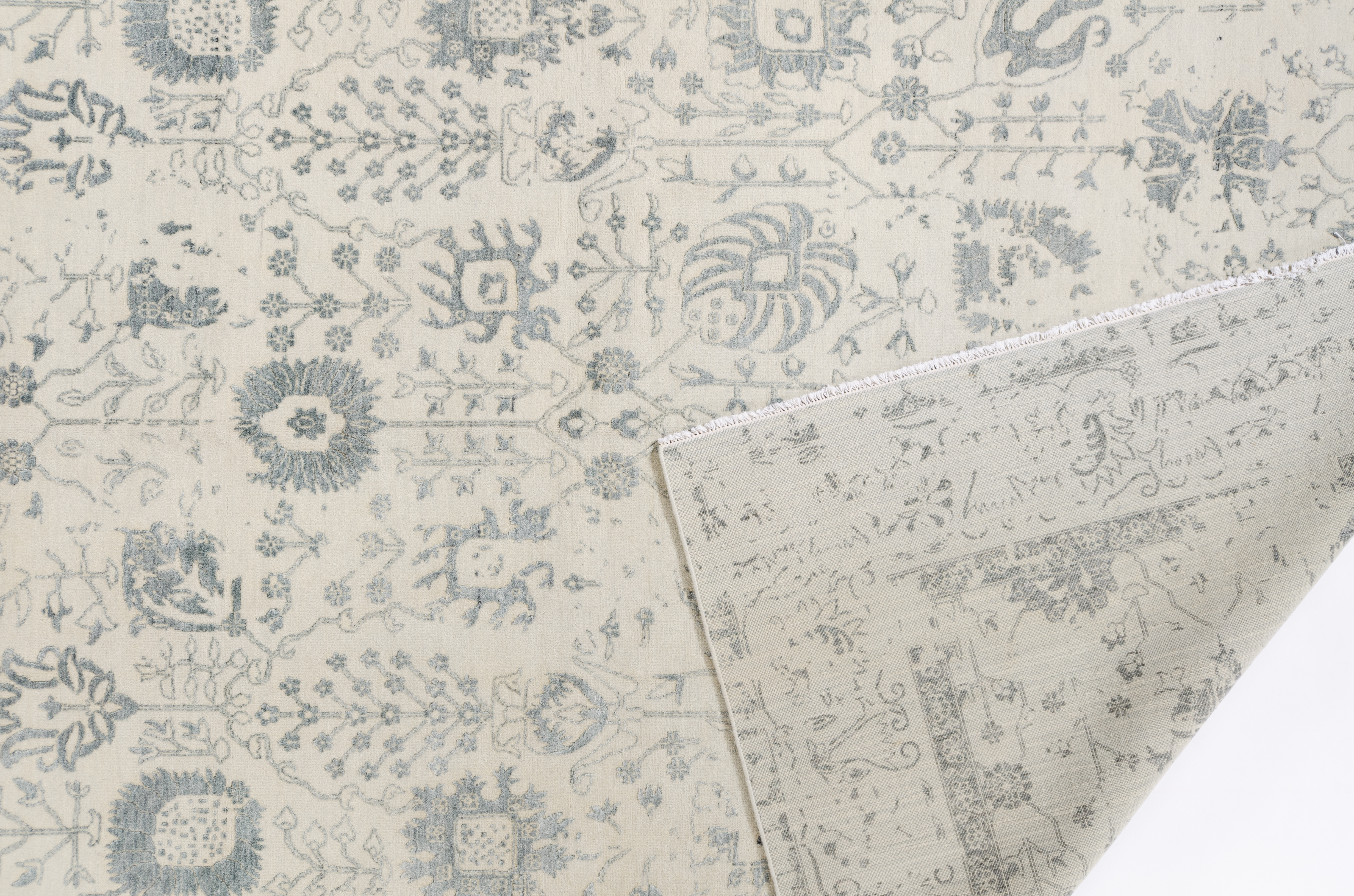 Moderner Teppich Hamedan Negra/ Farbe: Grau / Masse (BxT) :274x368 cm