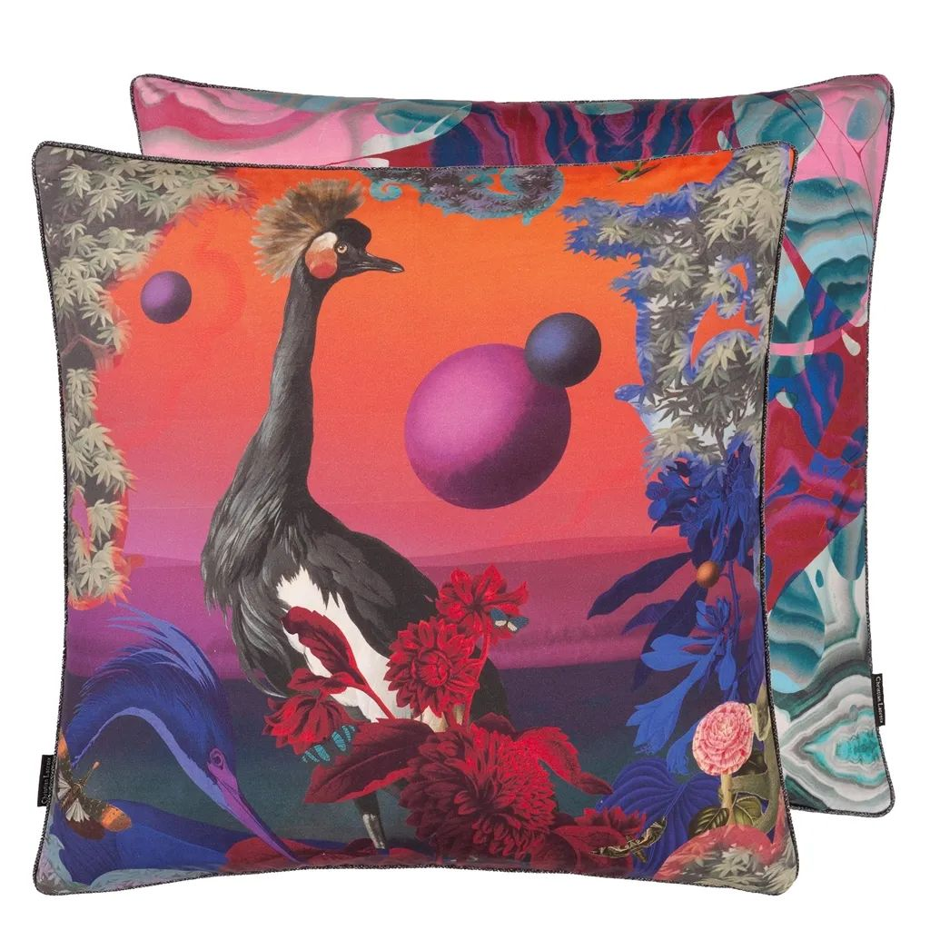 Kissen Novafrica Sunset - Tangerine Designers Guild / Farbe: Mehrfarbig von Christian Lacroix