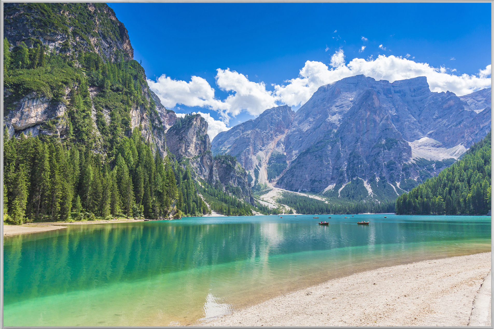 Bild mit Rahmen-Alpenfluss-image LAND