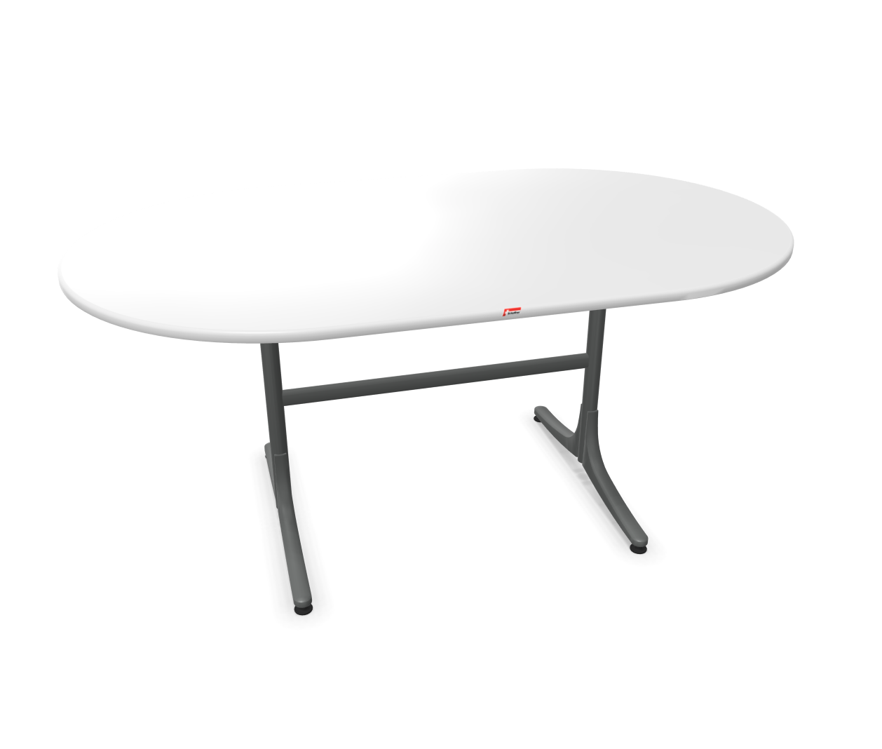 Gartentisch Schaffhausen Oval von Schaffner / Farbe: Weiss / Grösse: 160 x 95 cm