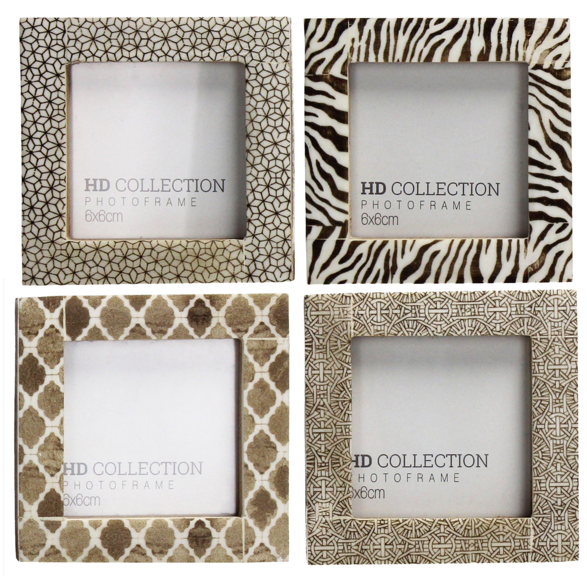 Fotorahmen Mangoholz, Elfenbein B: 6 cm Kersten