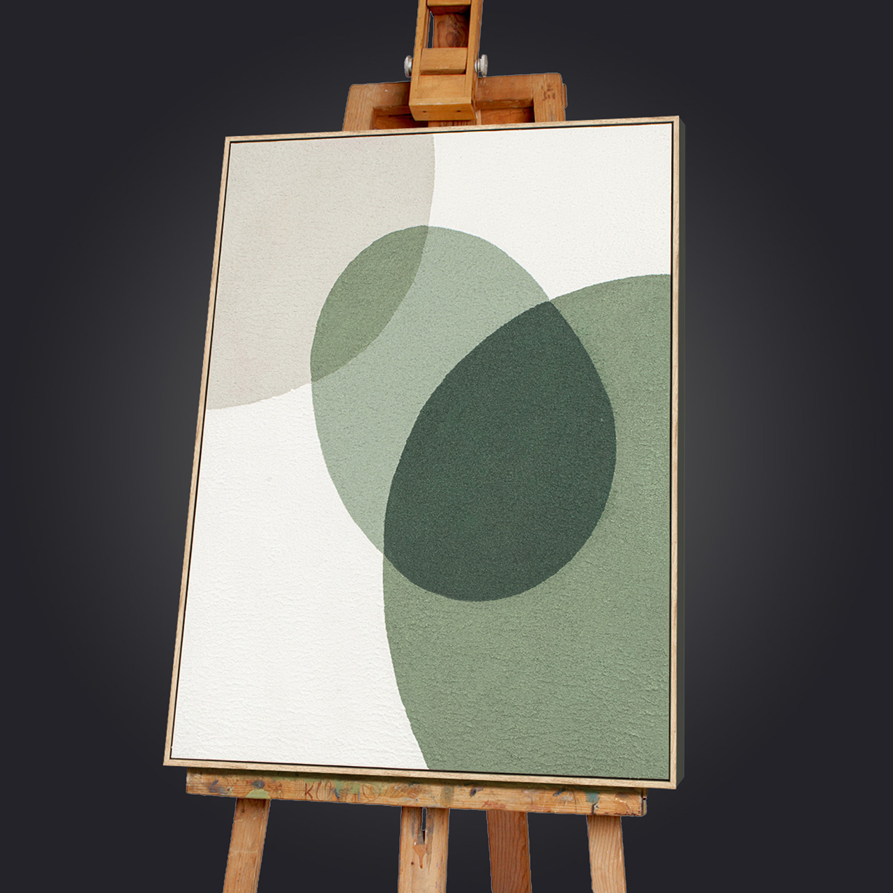 Gemälde-Green Dots-image LAND