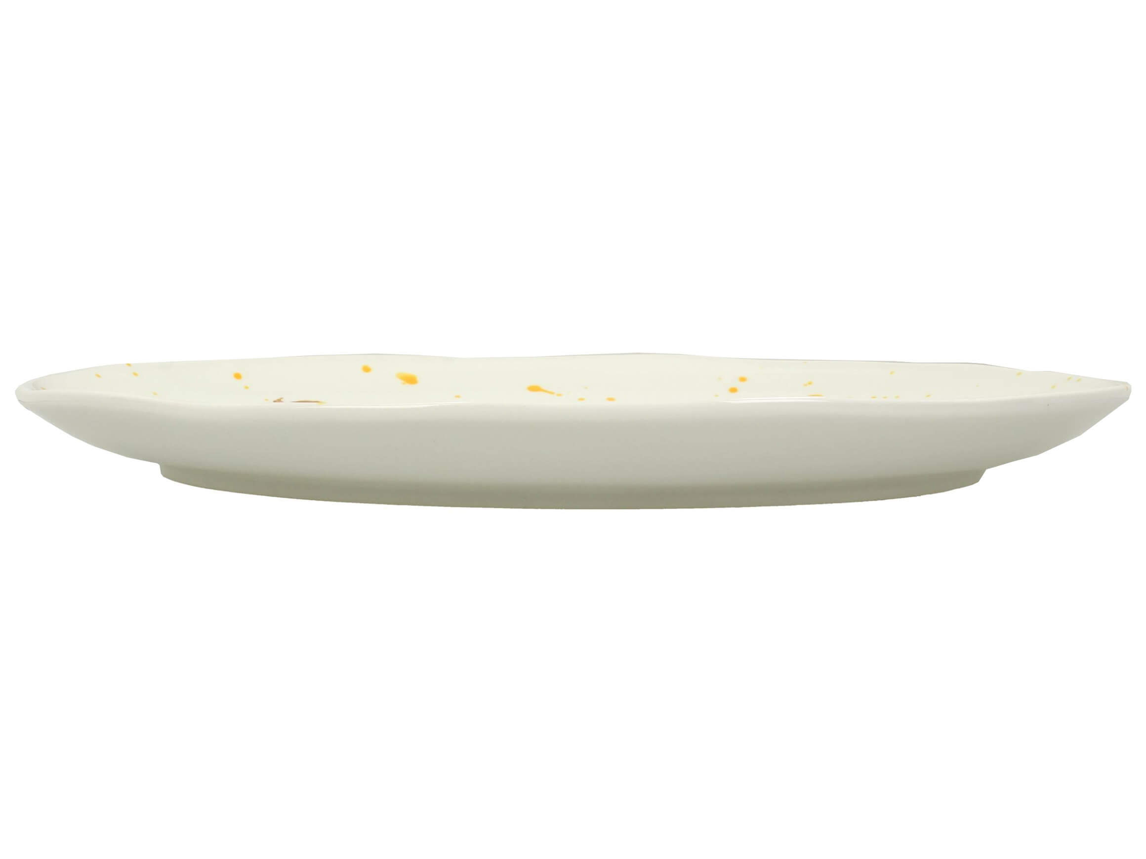 Schale Ananas H: 4 cm Kersten / Farbe: Gelb Grün Weiss
