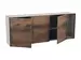 Sideboard Piano, Dekor Toffee, Asteiche, b 200 cm t 41 cm h 80 cm