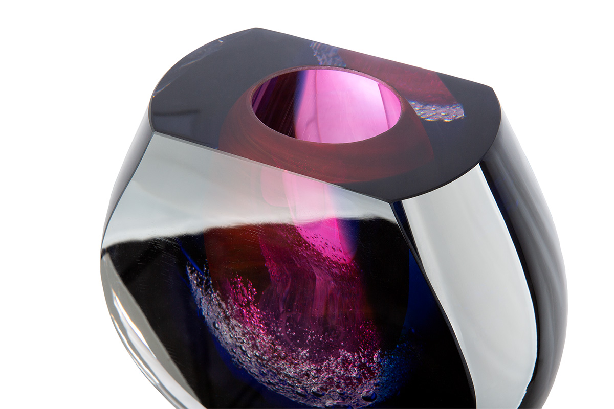Vase Dark Abyss Glas Gilde