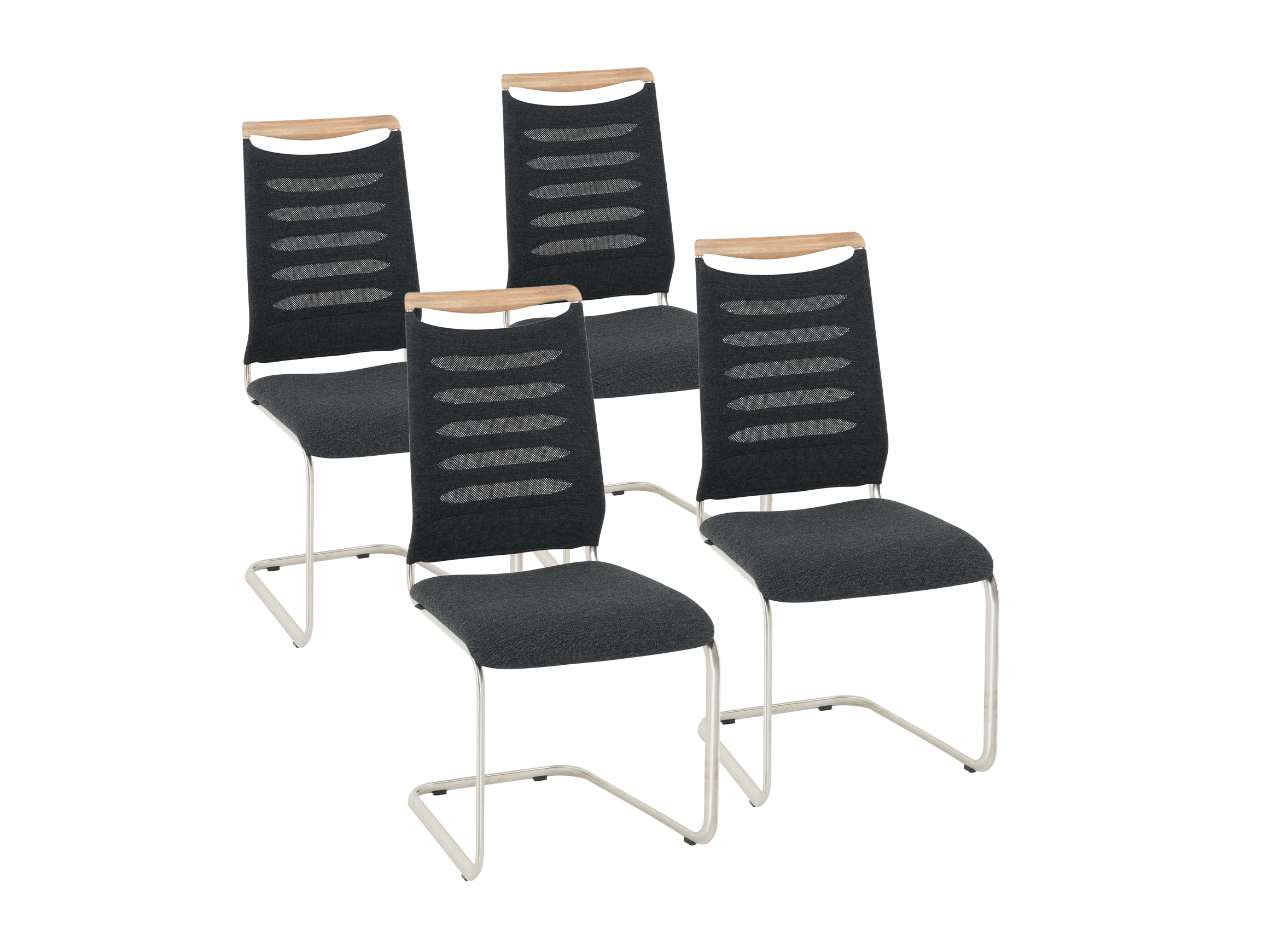 Venjakob Stuhl Levin - Set a 4 Stk. Grau | Schubiger Möbel