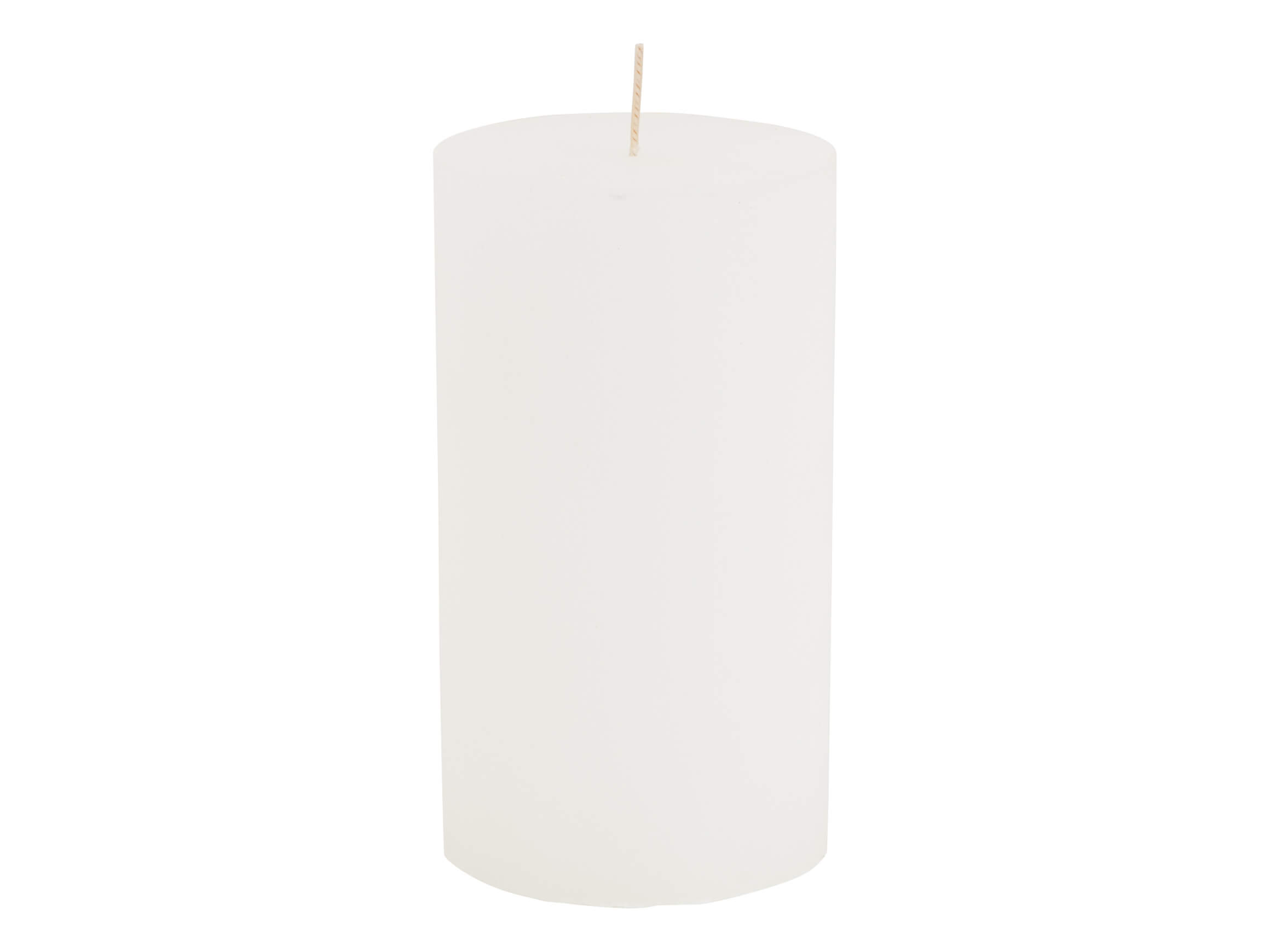 Kerze, Wachs, Weiss, Durchmesser 10 cm h 18 cm