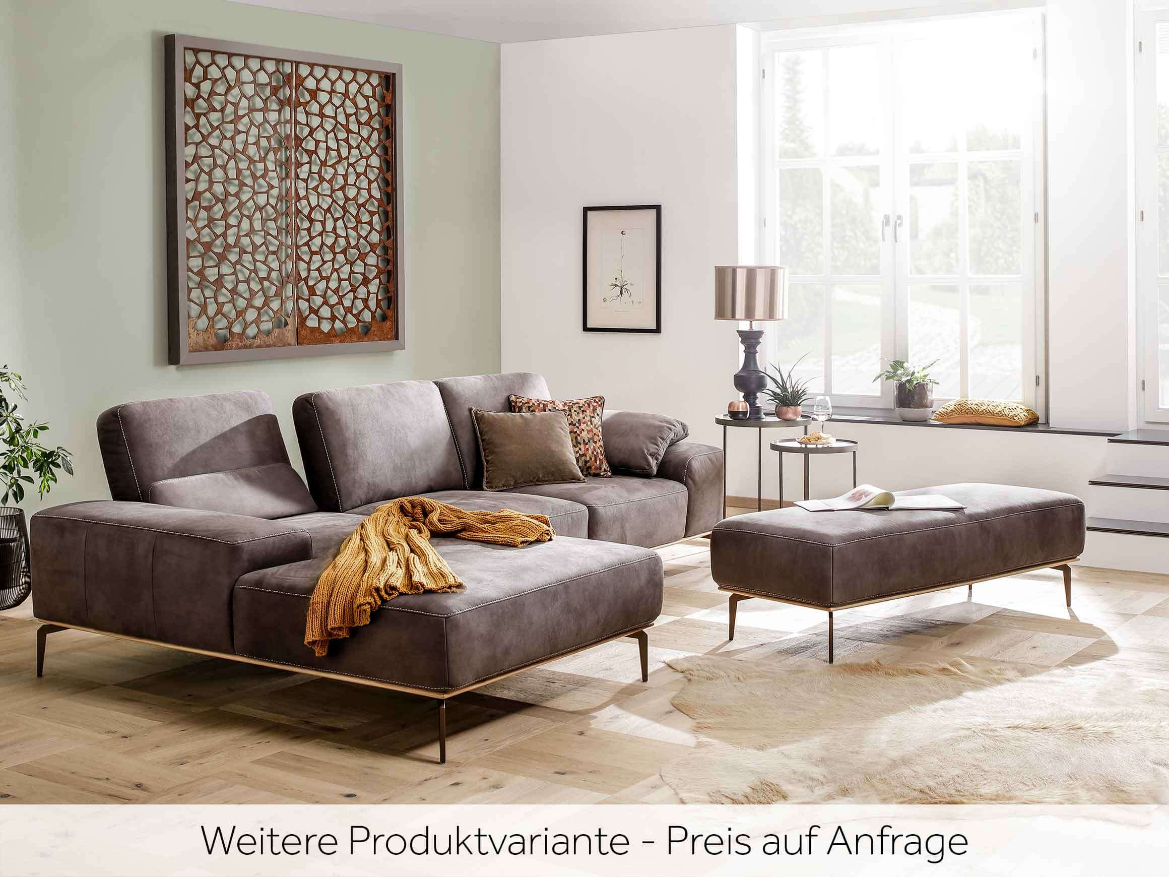 Ecksofa Ramada Schillig Willi / Farbe: Mocca, Material: Stoff
