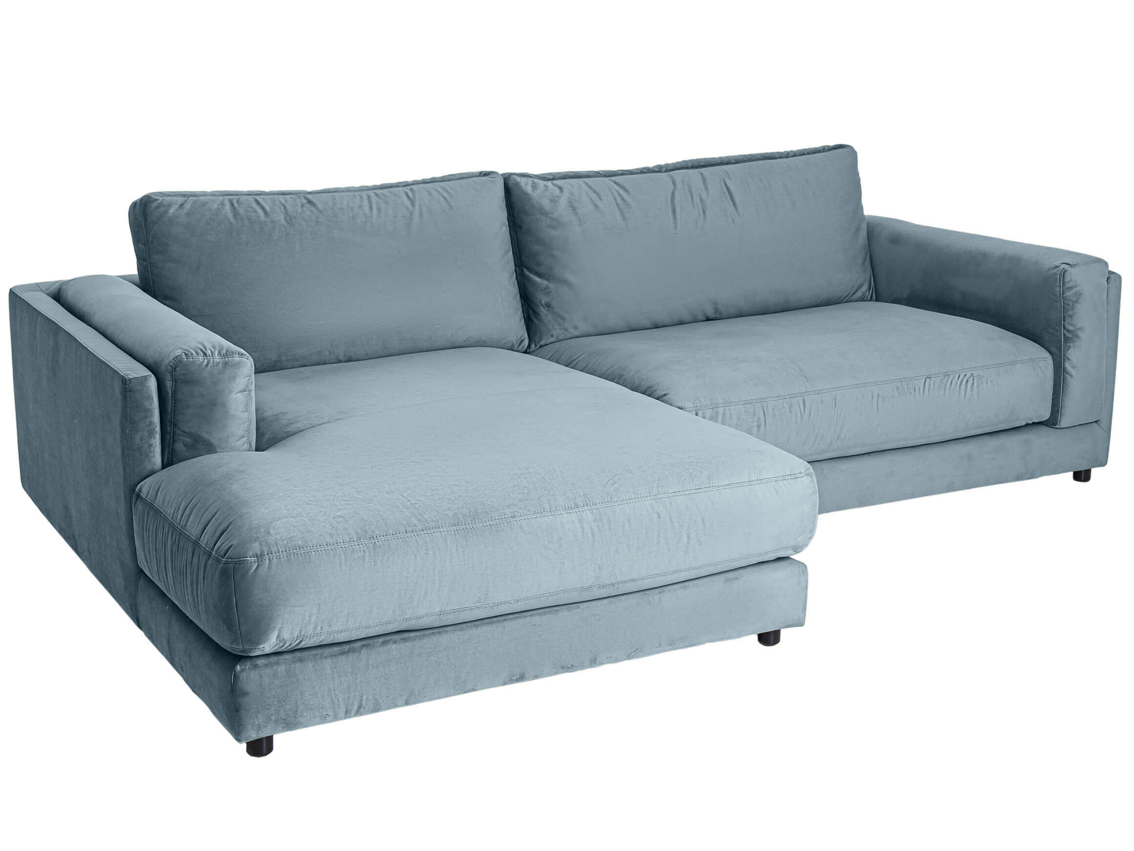 Ecksofa Larry Basic Candy / Farbe: Aqua / Bezugsmaterial: Stoff Basic