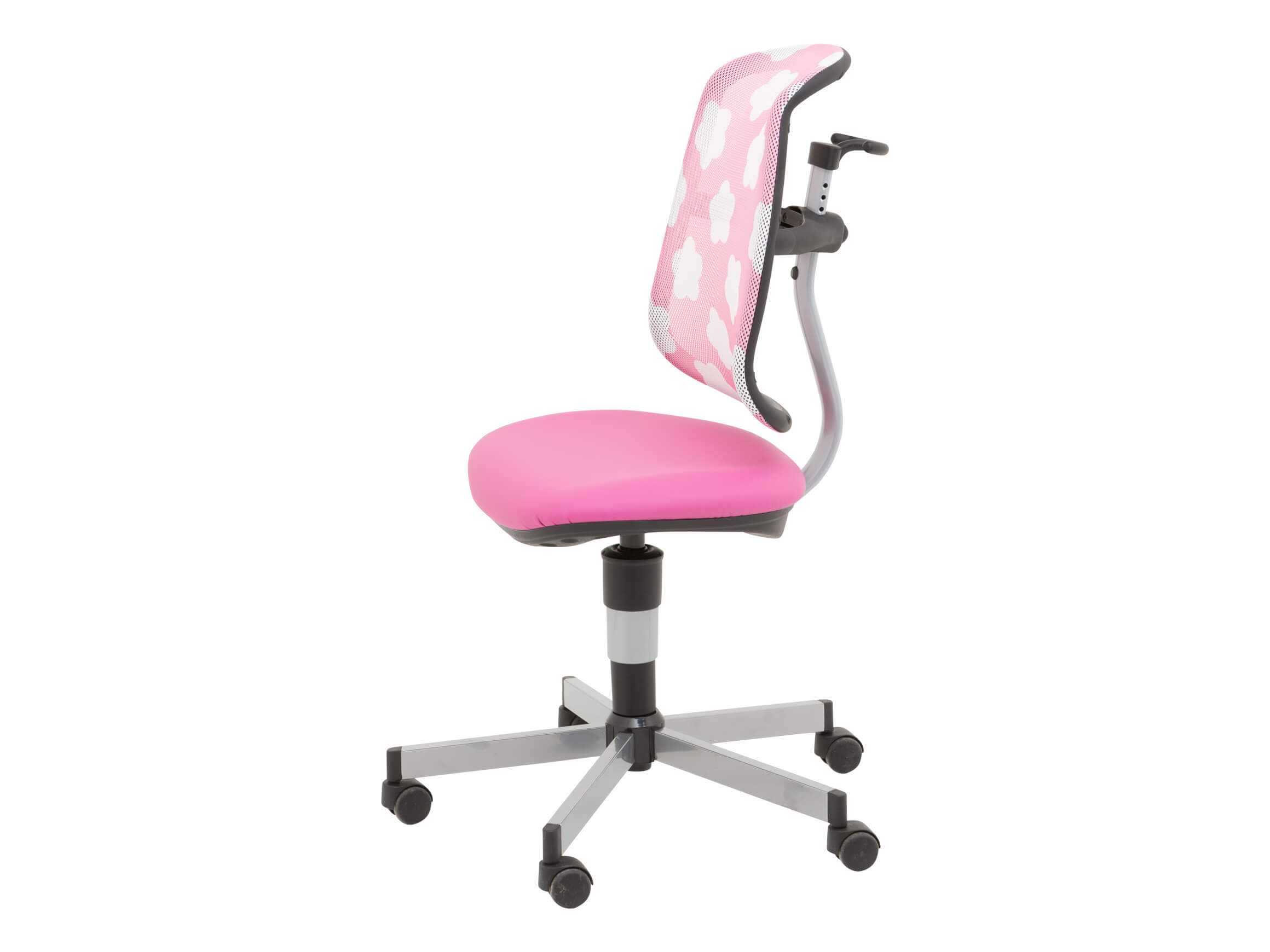 Bürostuhl Side, Netz Pink, Stufenlos Verstellbar, b 44