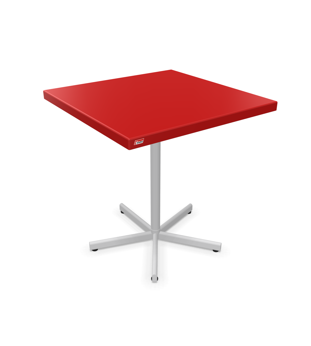 Schaffner Tisch Bodensee Quadratisch Rot | Schubiger Möbel