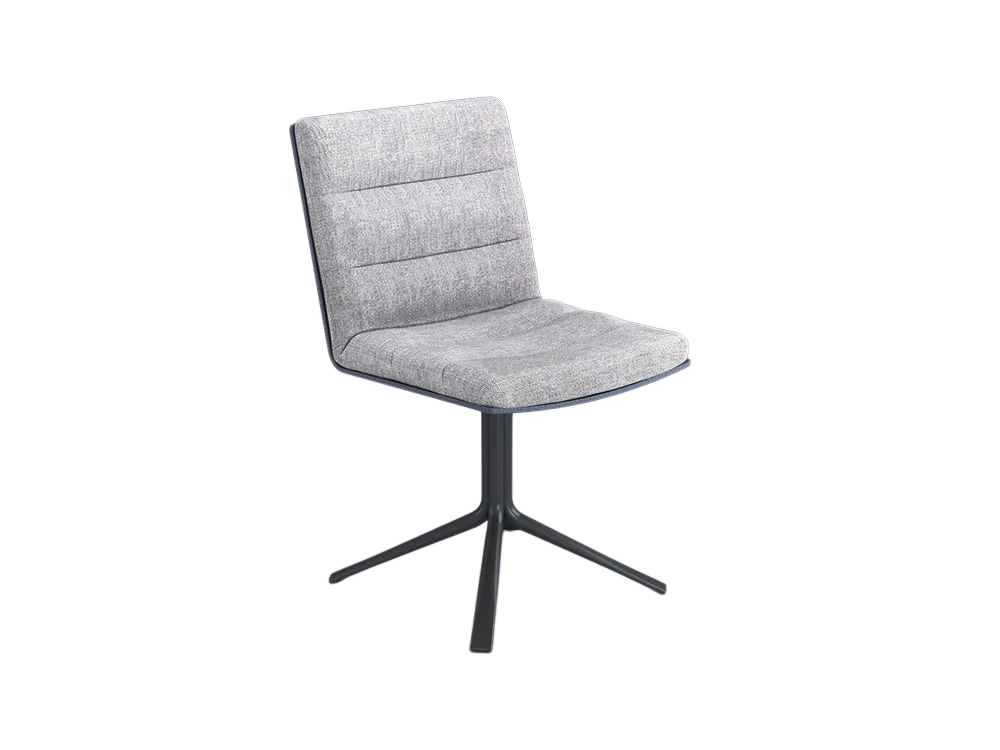 Stuhl 18Hundert Wimmer / Farbe: Schiefergrau / Bezugsmaterial: Stoff