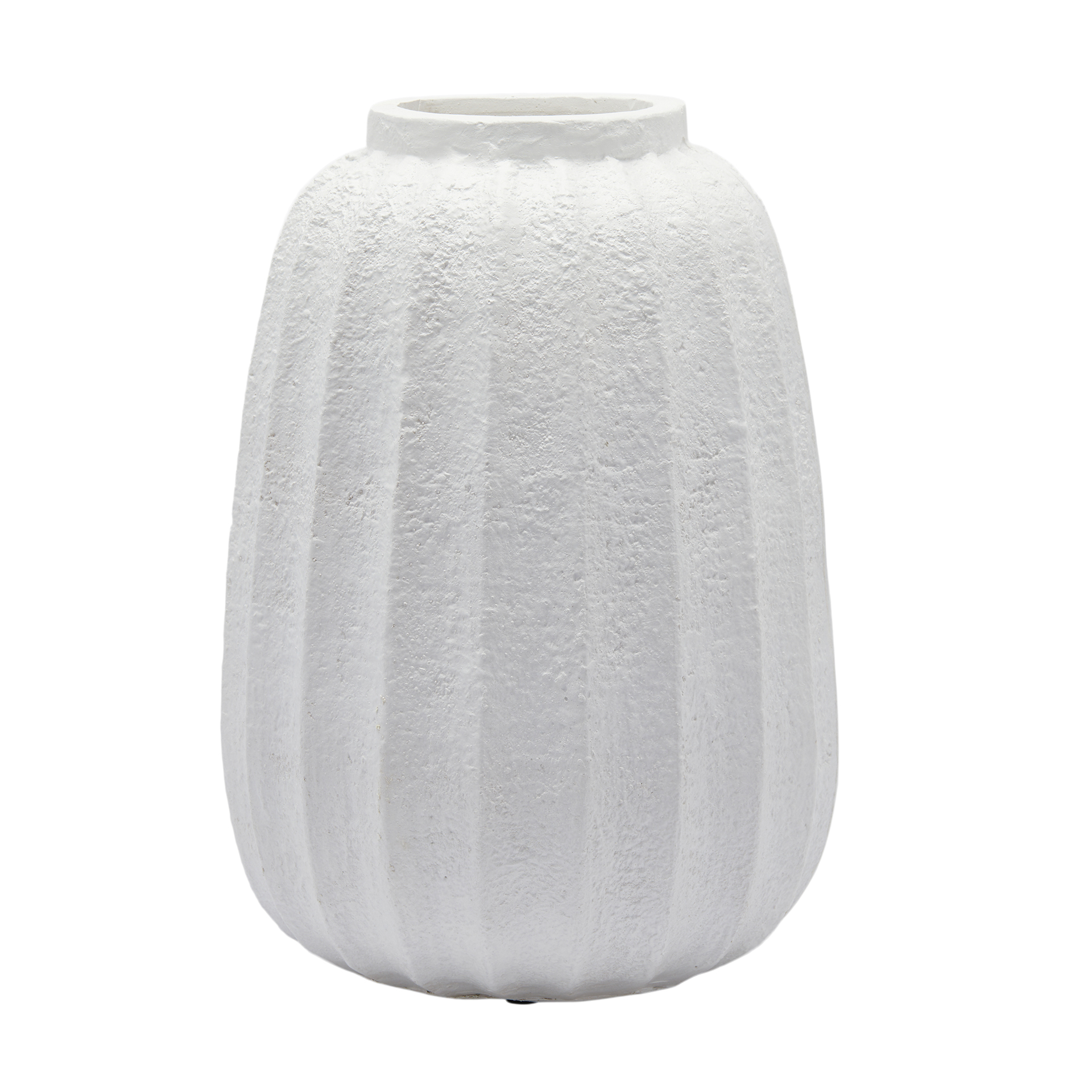 Vase Rillen Keramik H: 50 cm Edg