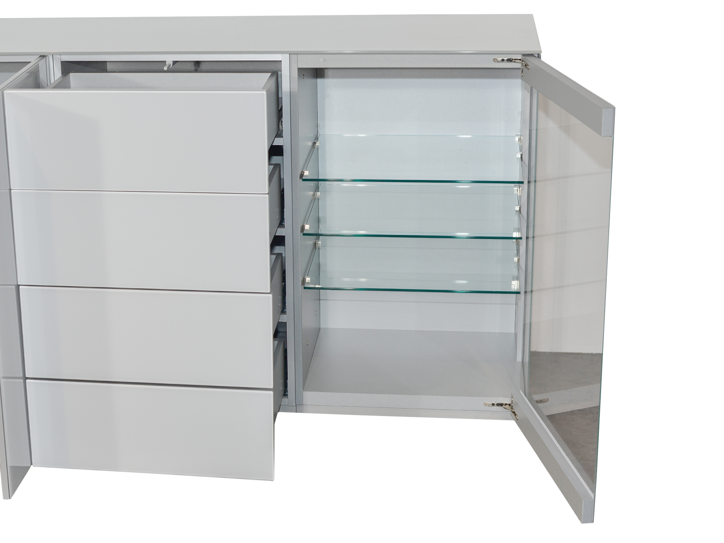 Sideboard Sonorous Elements Novis / Farbe: Hellgrau