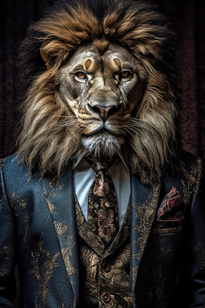 Stylish Lion Canvas image LAND