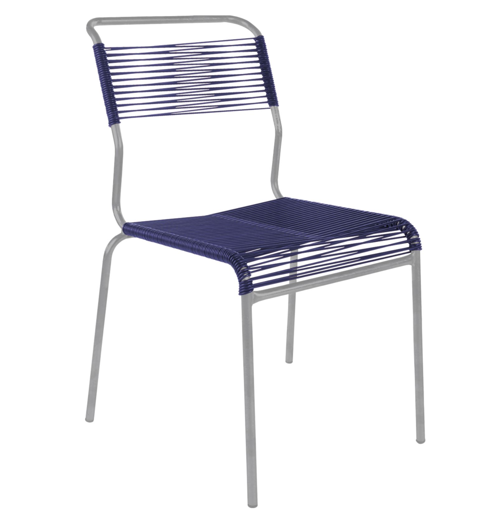 Spaghetti-Stuhl Säntis von Schaffner / Farbe: Kobaltblau / Grösse: 44 x 61 cm