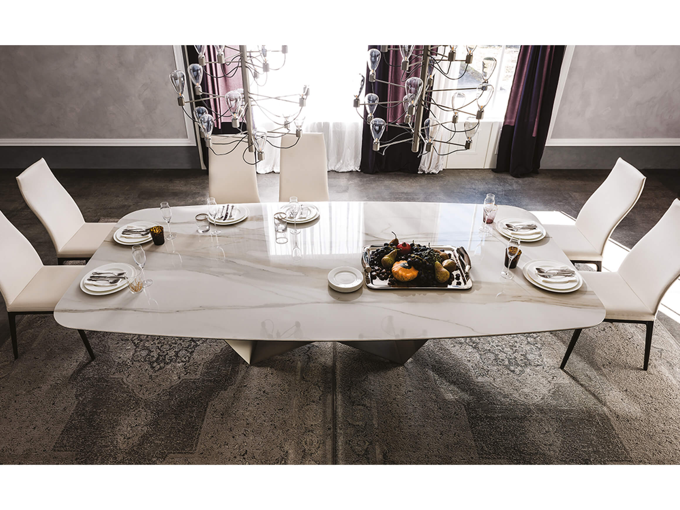 Esstisch Skorpio Alabastro Cattelan / Farbe: Marmor
