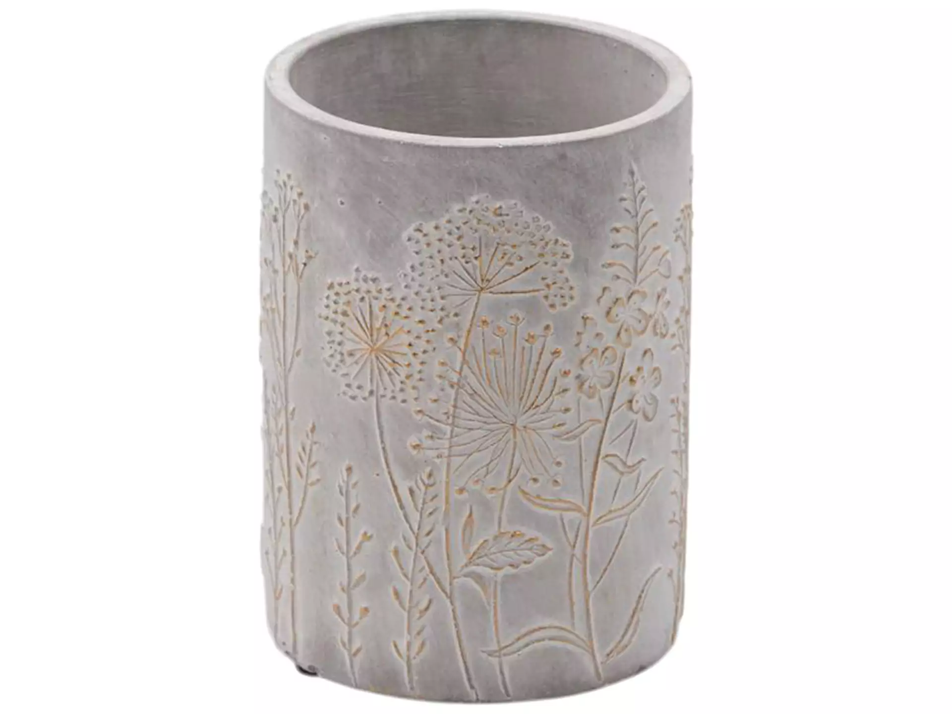 Vase Blumenwiese Grau H: 15 cm Edg