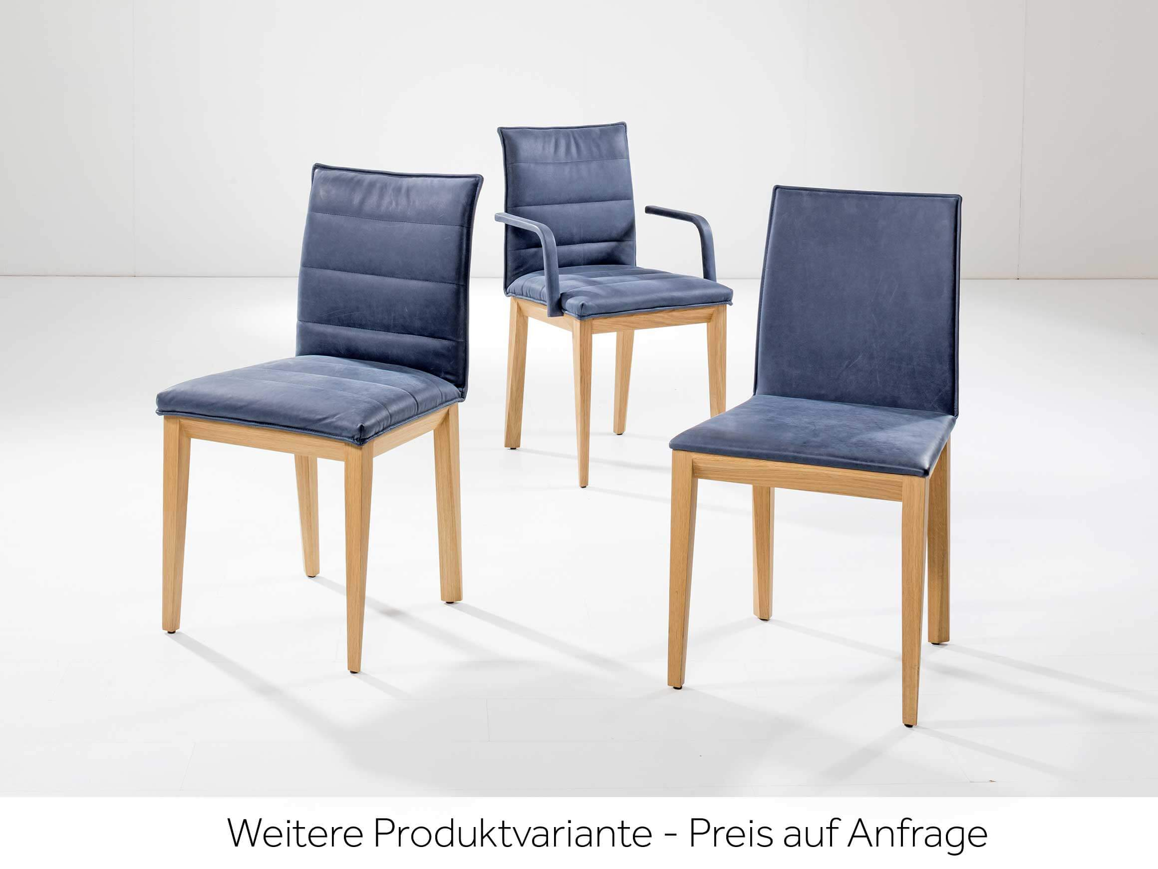 Stuhl Sandmann Leder Dunkelbraun, Gestell Nussbaum, BxTxH 48x54x90 cm