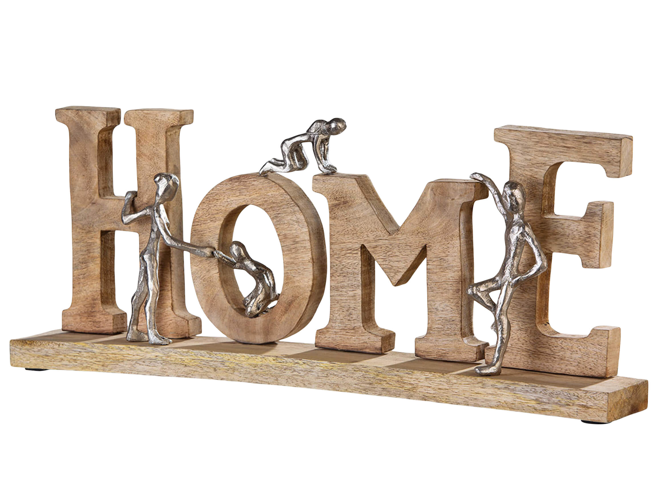 Gilde Schriftzug Home H: 24 cm Mehrfarbig | Schubiger Möbel